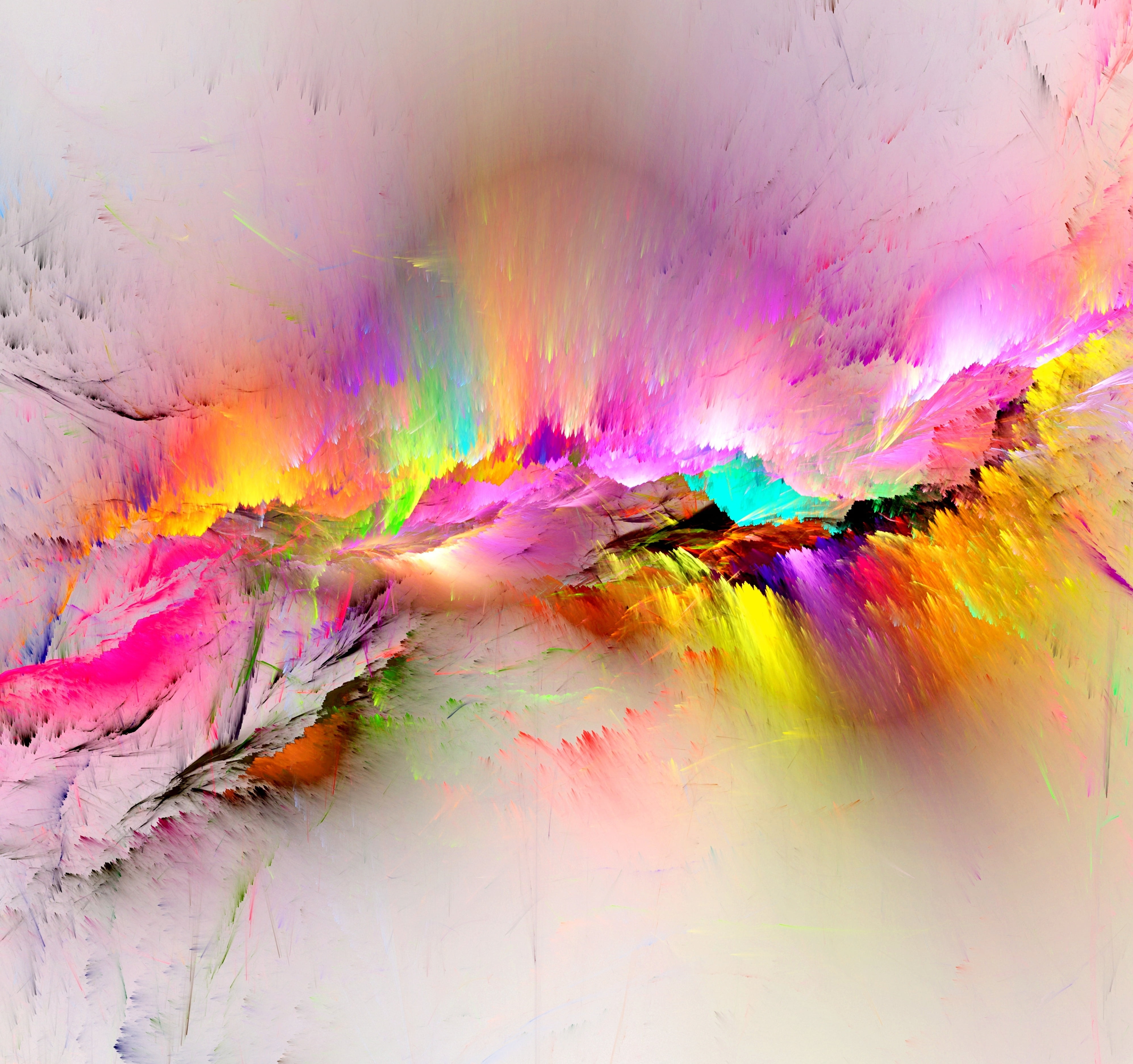 multicolored abstract painting background colors colorful 2k 4k