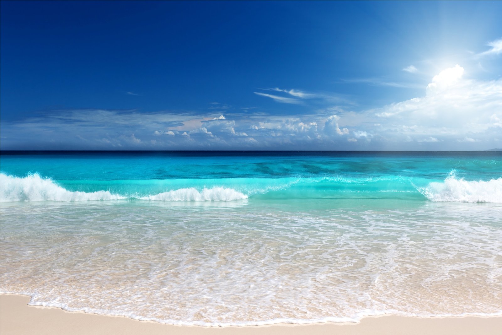 beach nature clouds sunlight sea sky water beauty in 2k 4k 5k