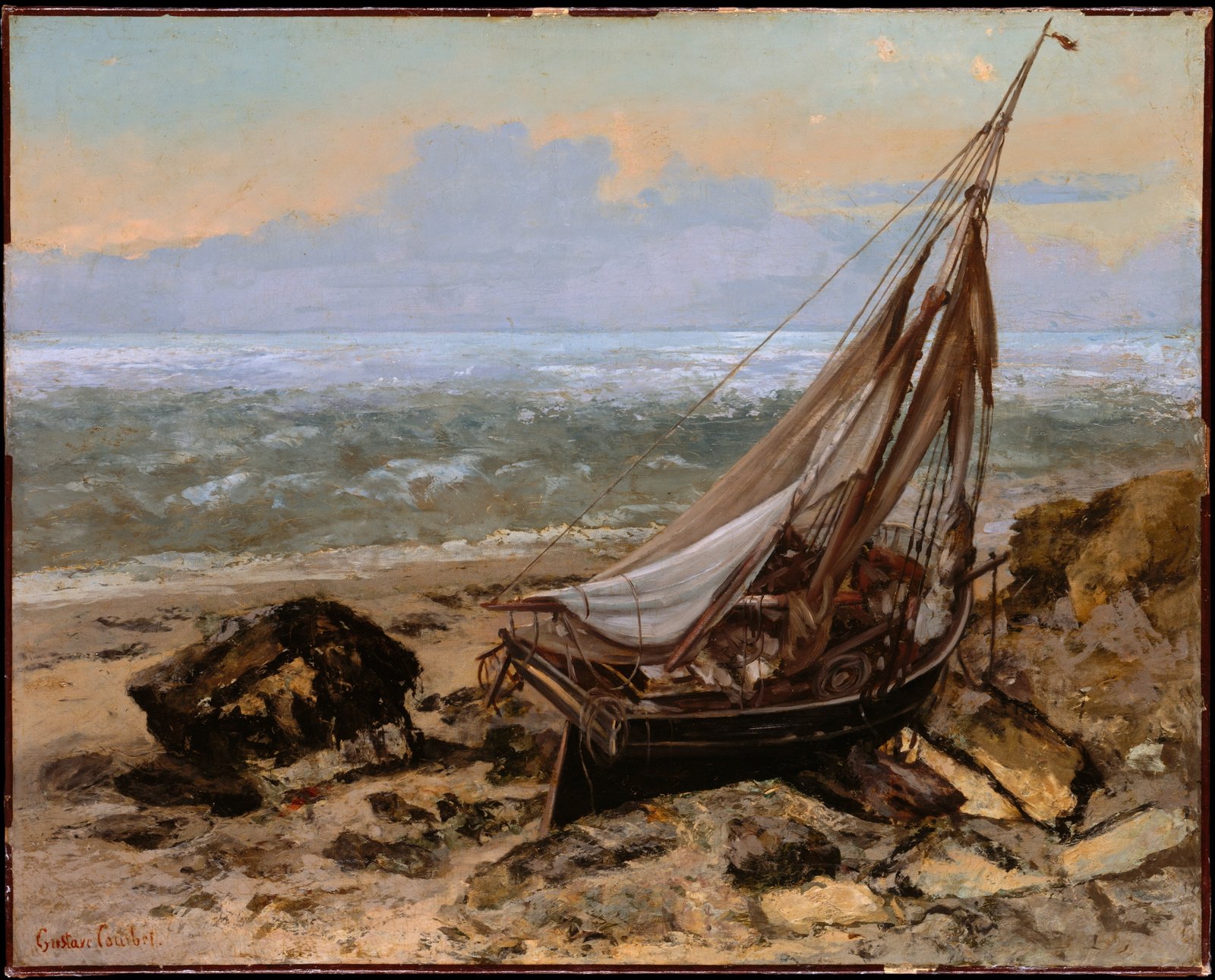 Gustave Courbet classic art oil painting auto post production filter 2k 4k