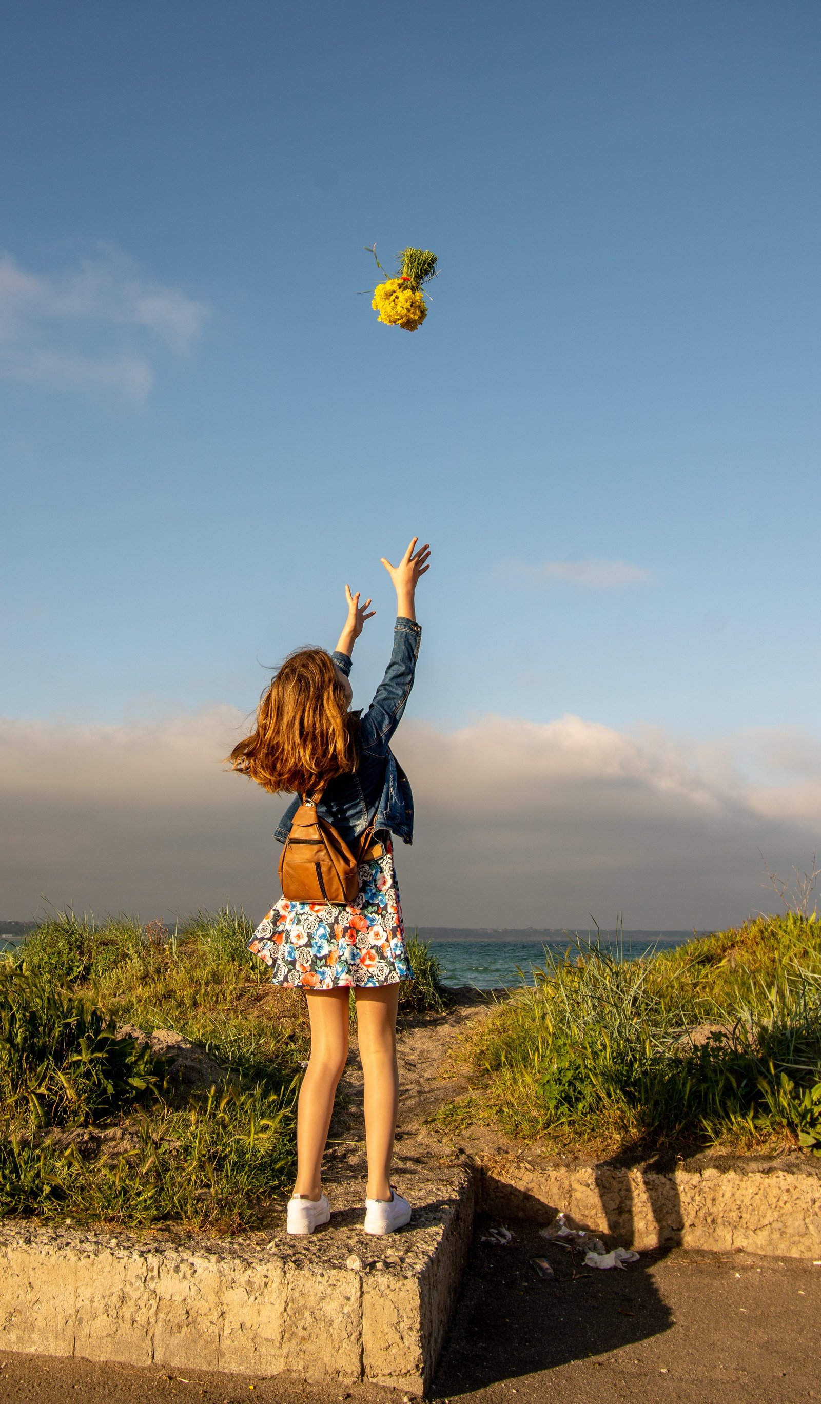 happy girl sea ocean beach people summer happiness water 2k