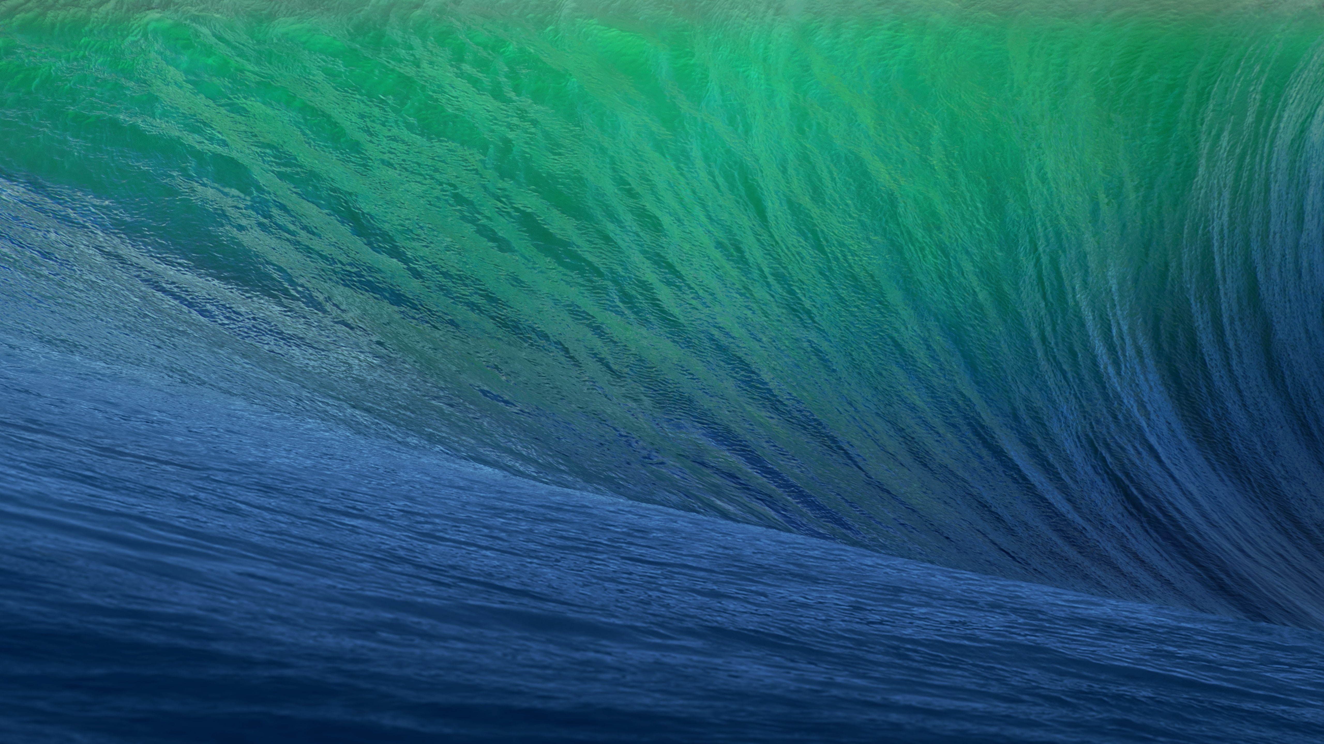 OSX wallpaper Wave Blue Big 2k 4k 5k