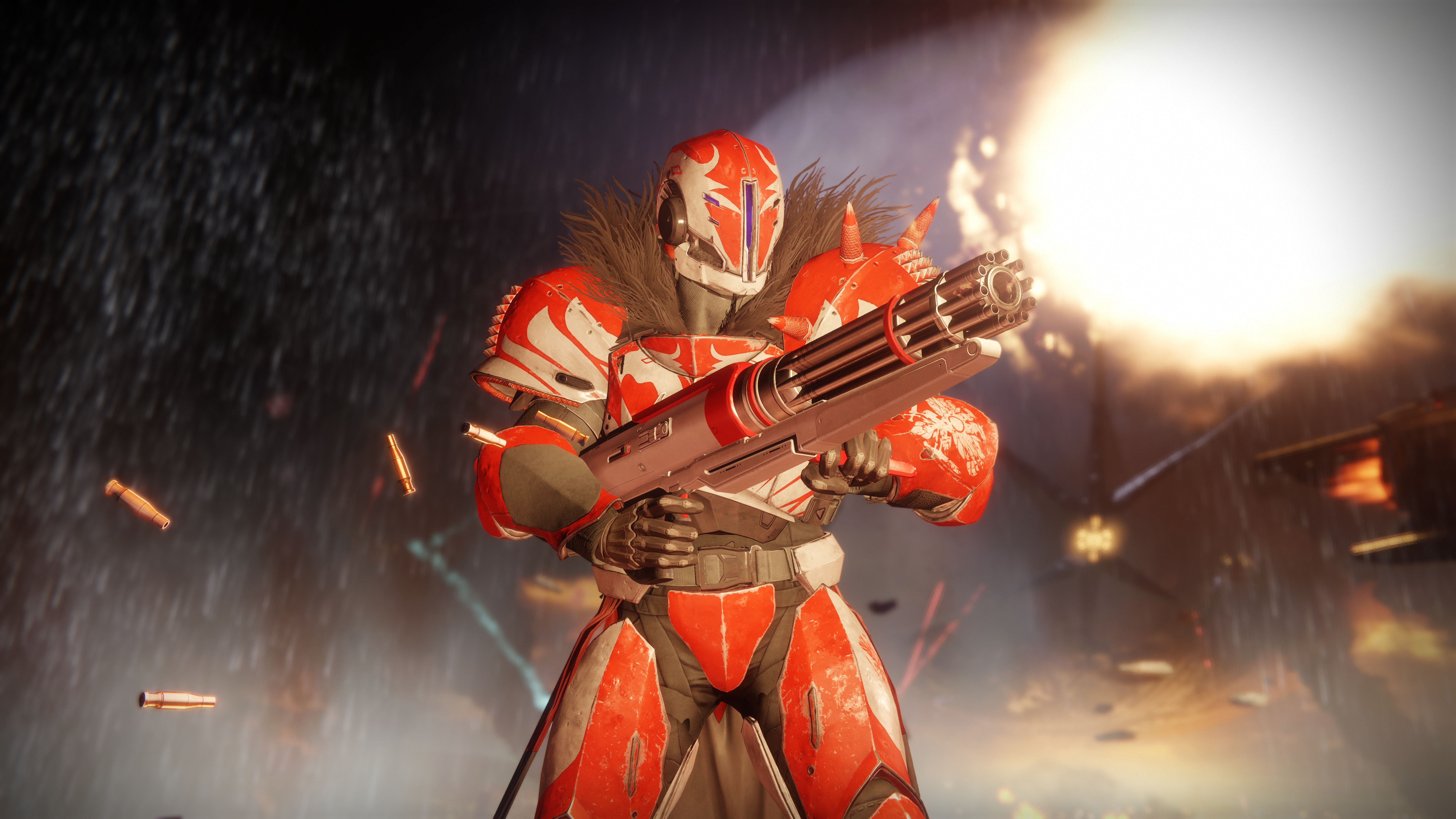 red character firing gun illustration Destiny 2 2k 4k 5k 8k