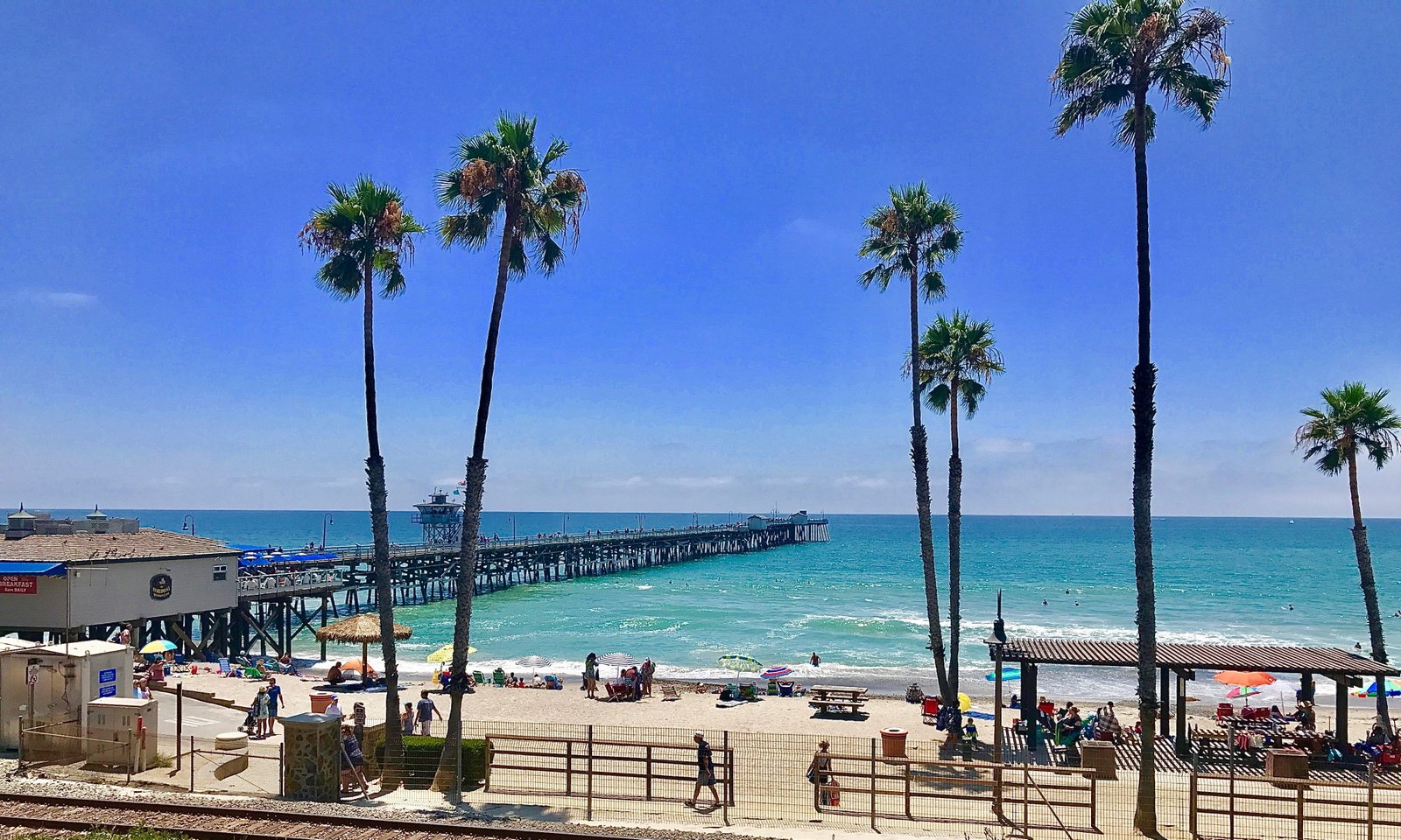 united states san clemente pier palm tree 2k 4k