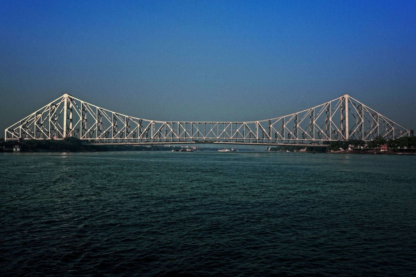 bridge water construction sky suspension city urban architecture 2k 4k 5k