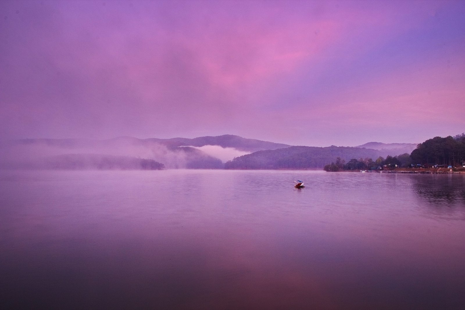 dalat vietnam da lat purple pink sky landscape nice 2k 4k 5k