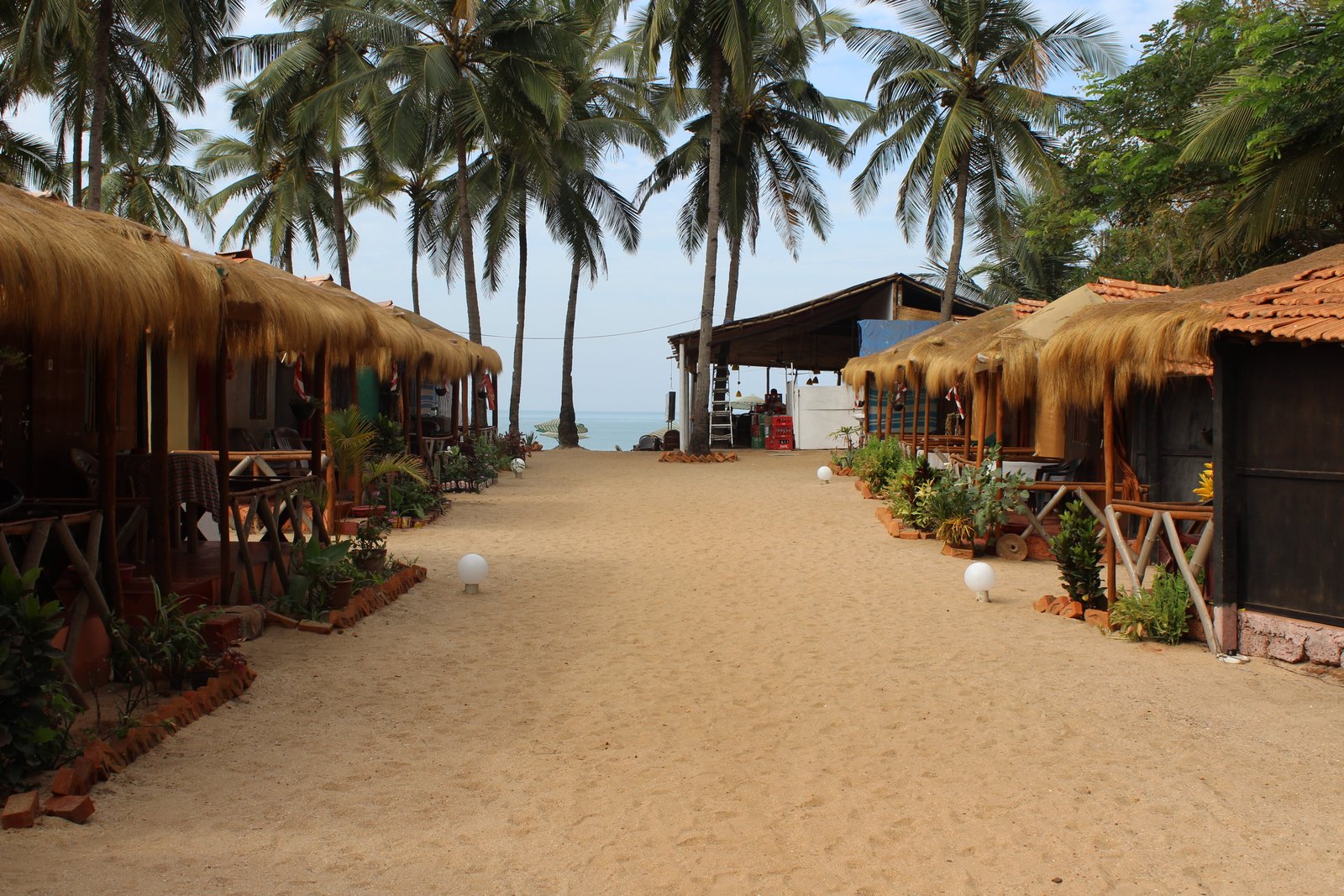 india agonda beach tropical house huts nature 2k 4k 5k