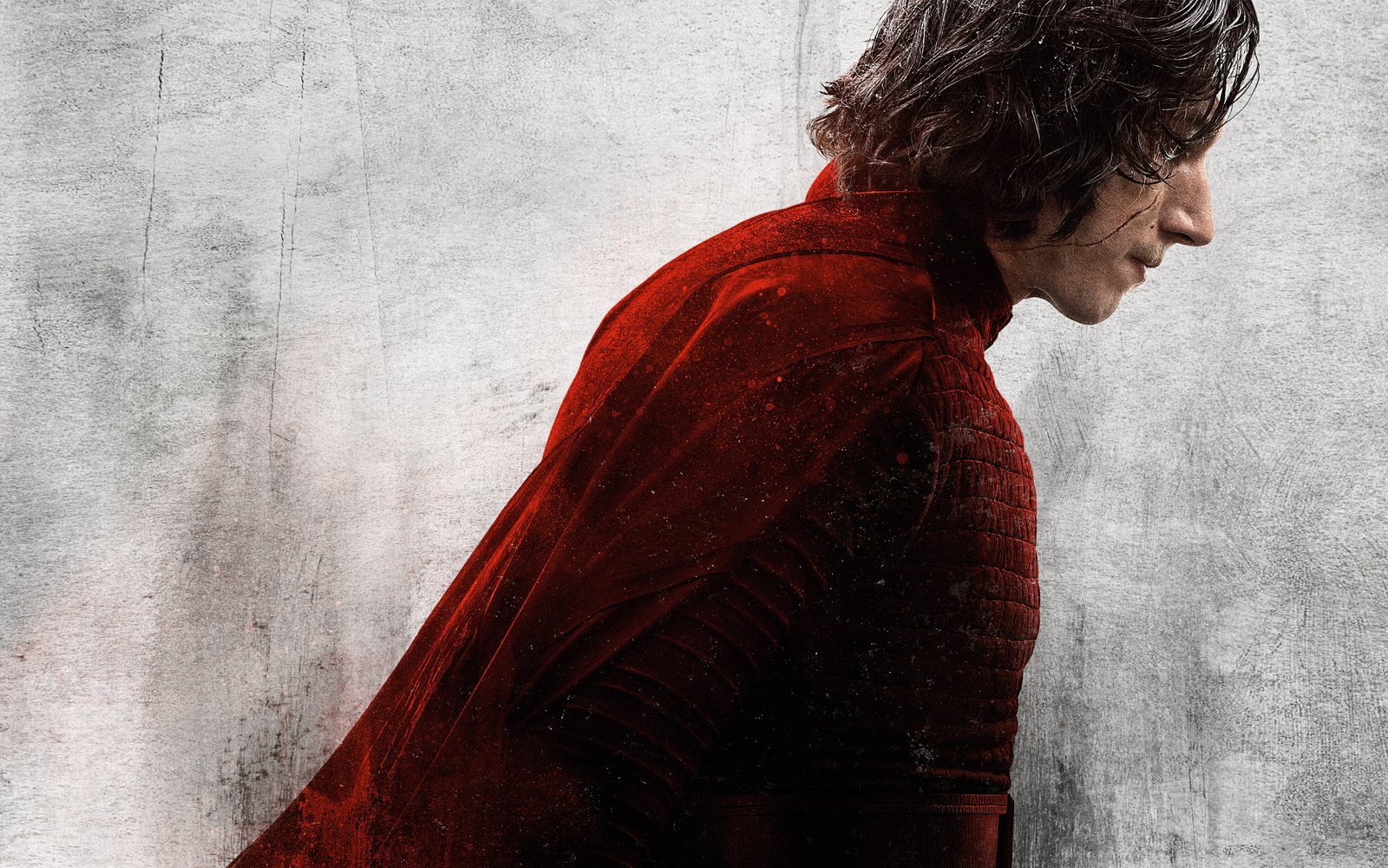 Kylo Ren Star Wars The Last Jedi one person side view 2k 4k