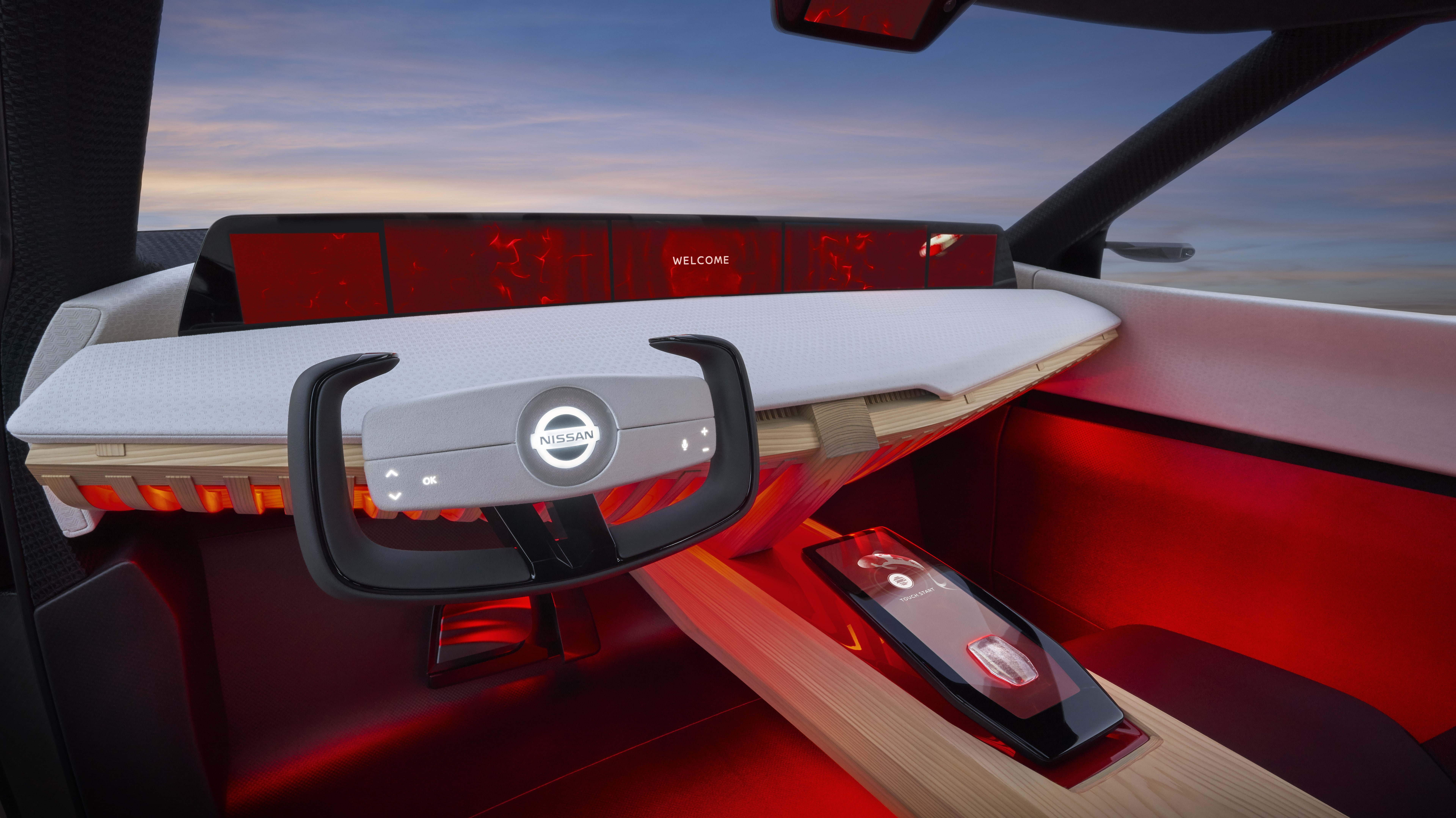 Nissan vehicle interior illustration Xmotion 2k 4k 5k 8k