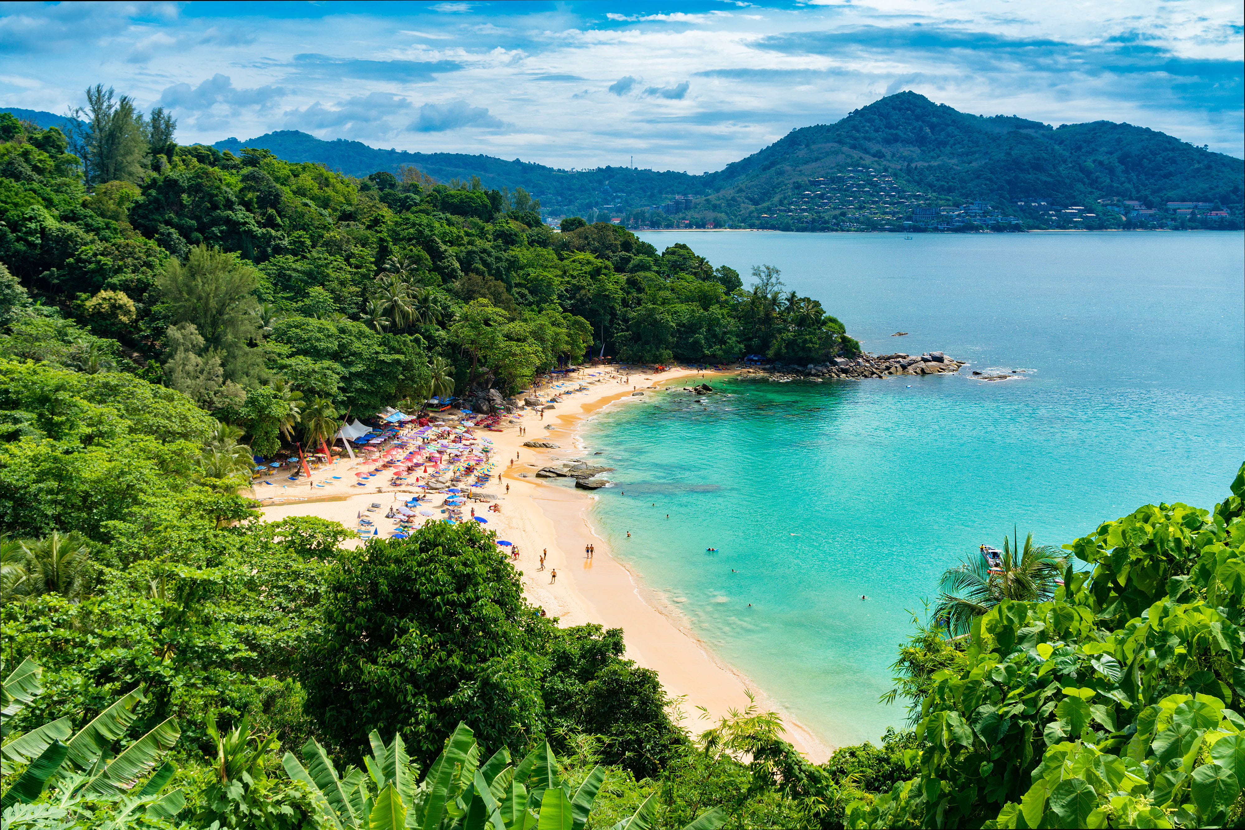 Phuket in Thailand nature sea beach summer vacations coastline 2k 4k
