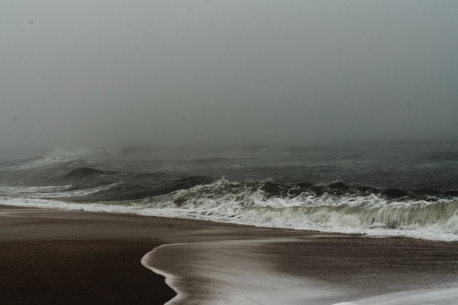 water waves sea nature outdoors fog storm shoreline 2k 4k 5k