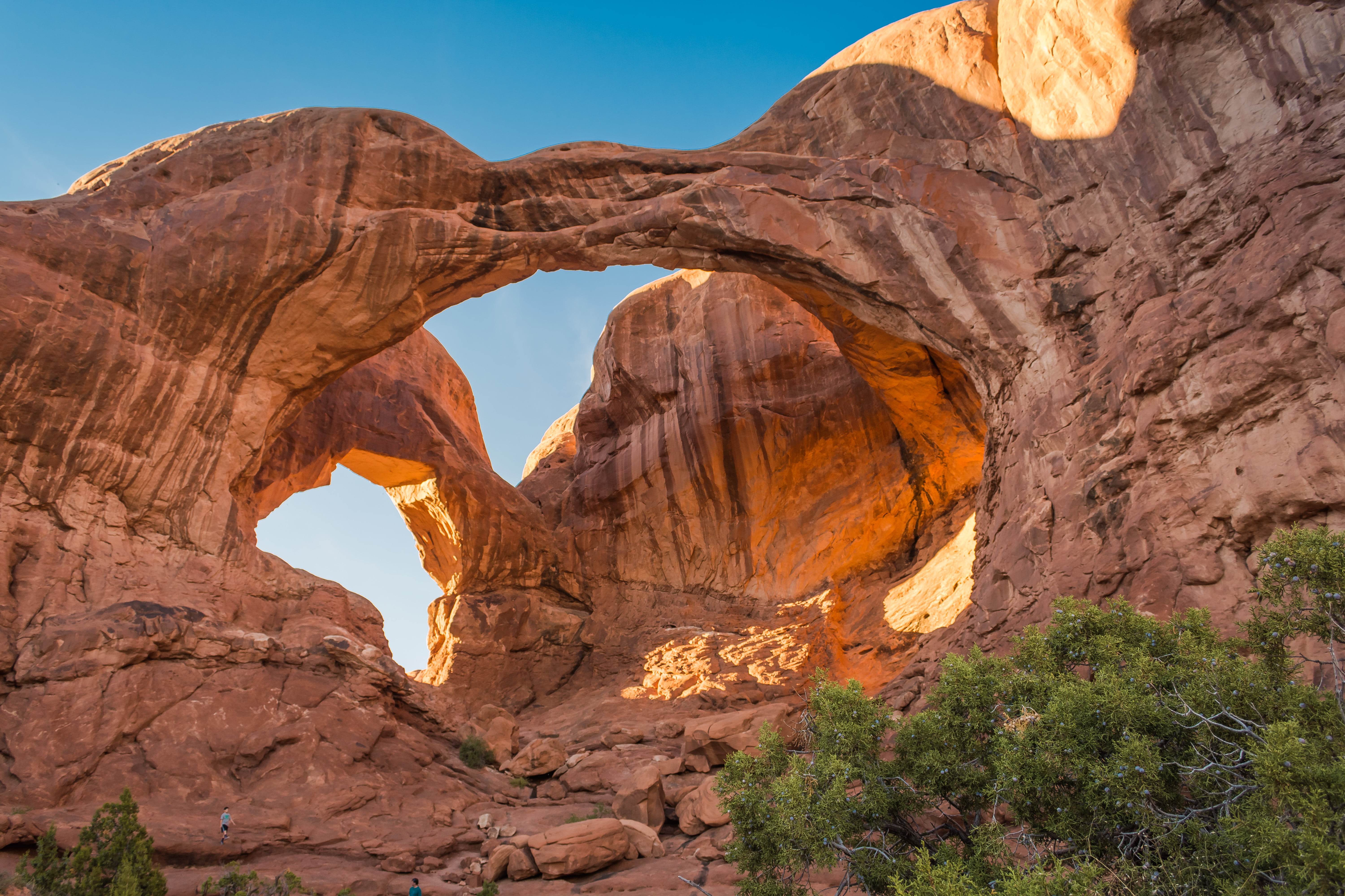 bridge stone mountain Double Arch Arches National Park 2k 4k 5k