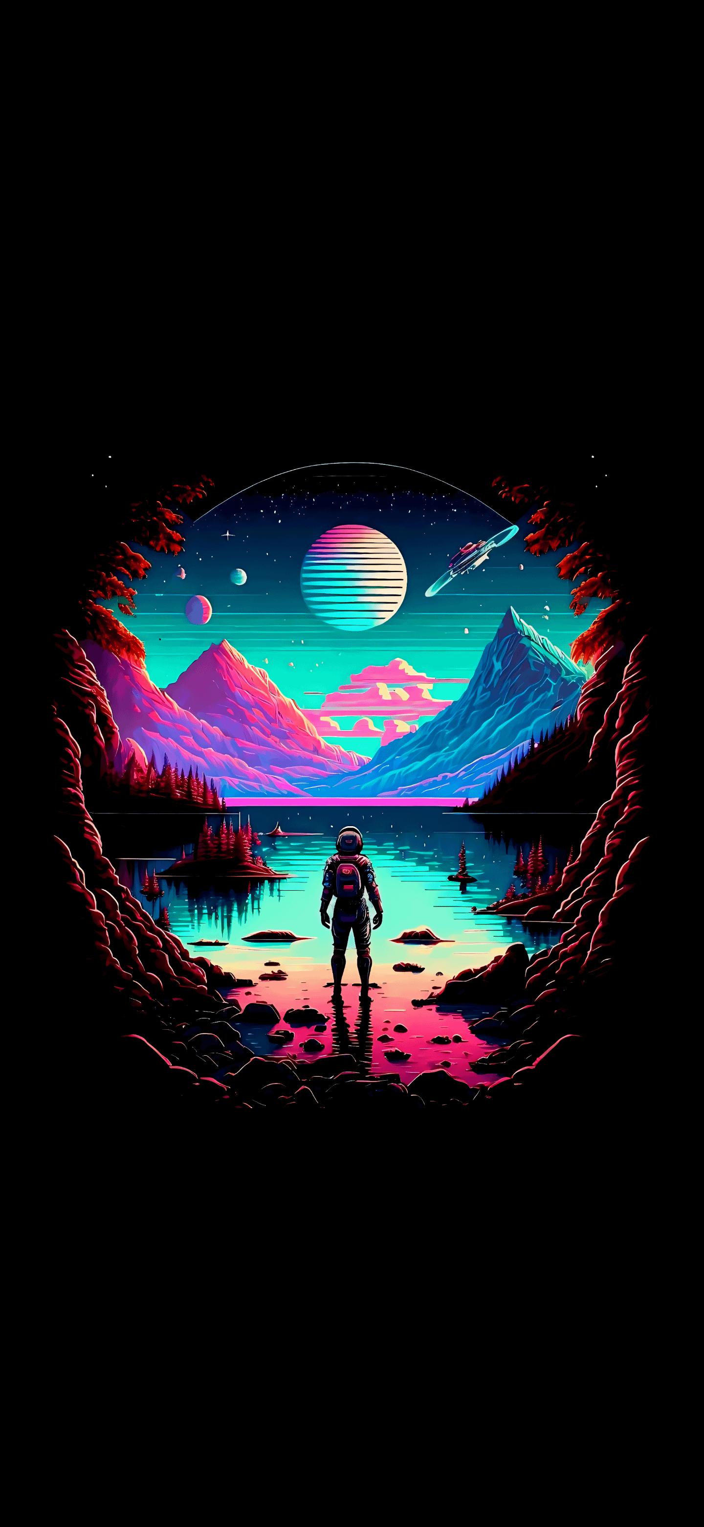 Planet View amoled minimalism