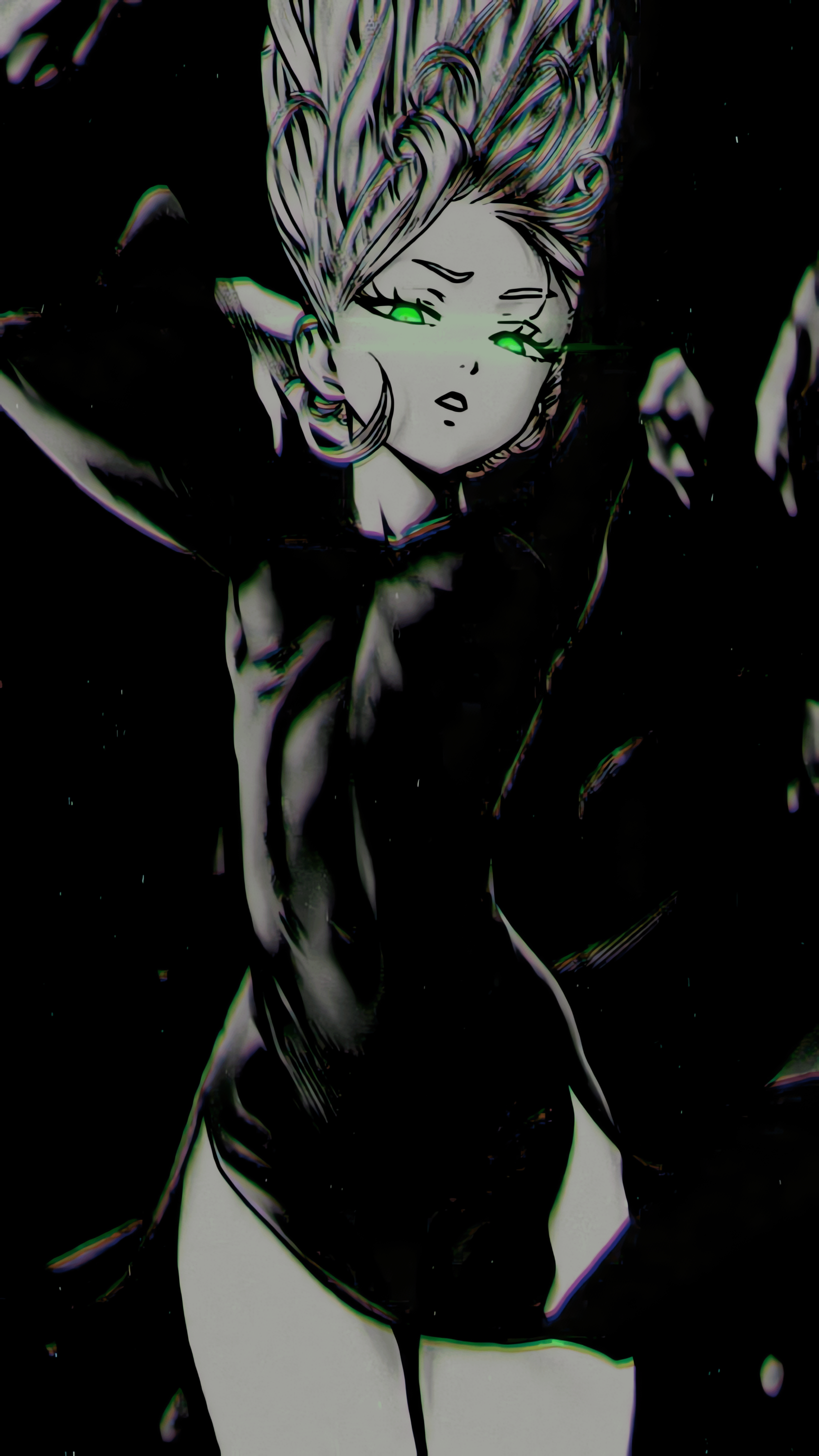 Tatsumaki one punch man anime amoled minimalism 2k
