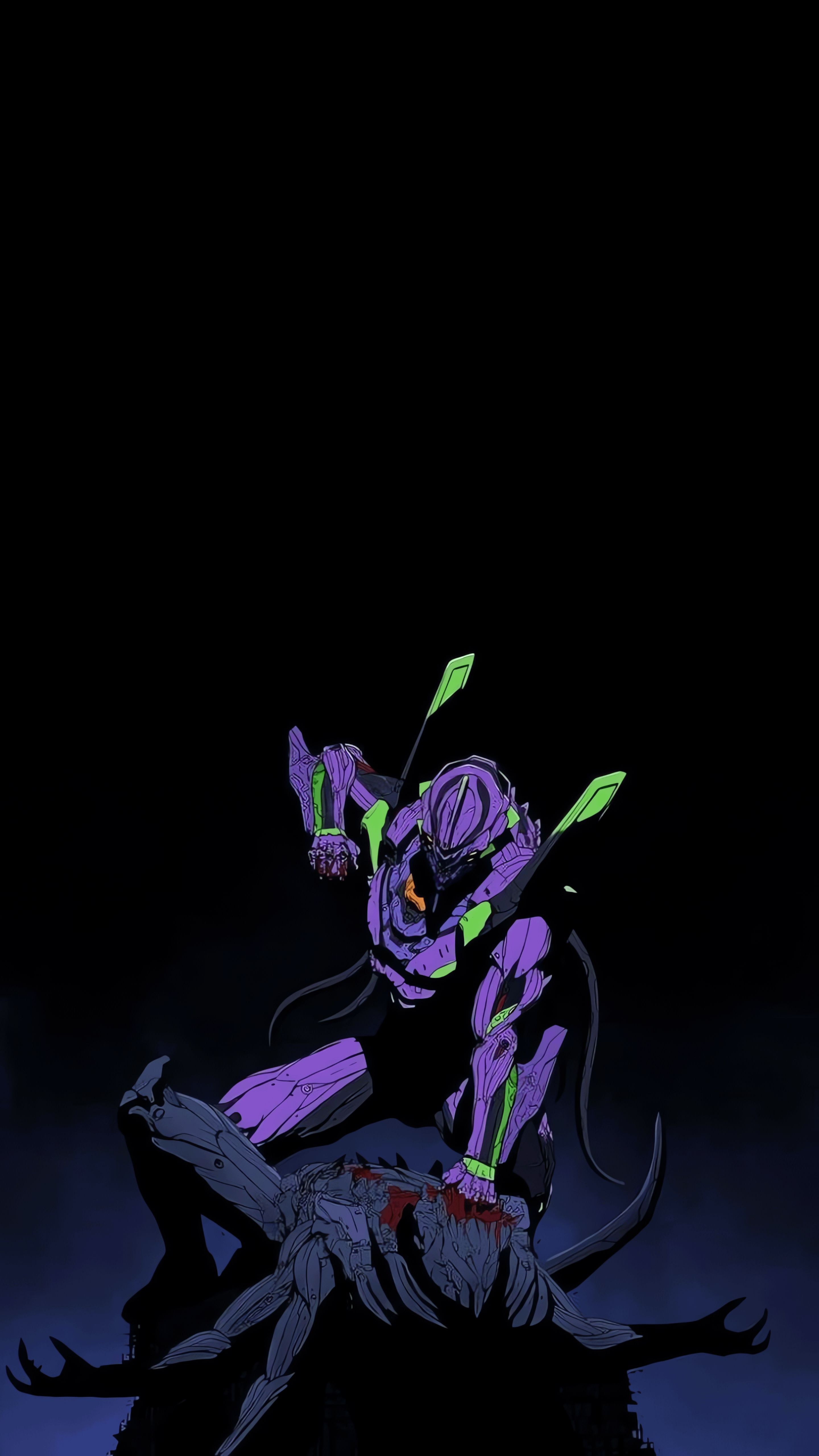 Neon Genesis Evangelion anime amoled mobile 2k