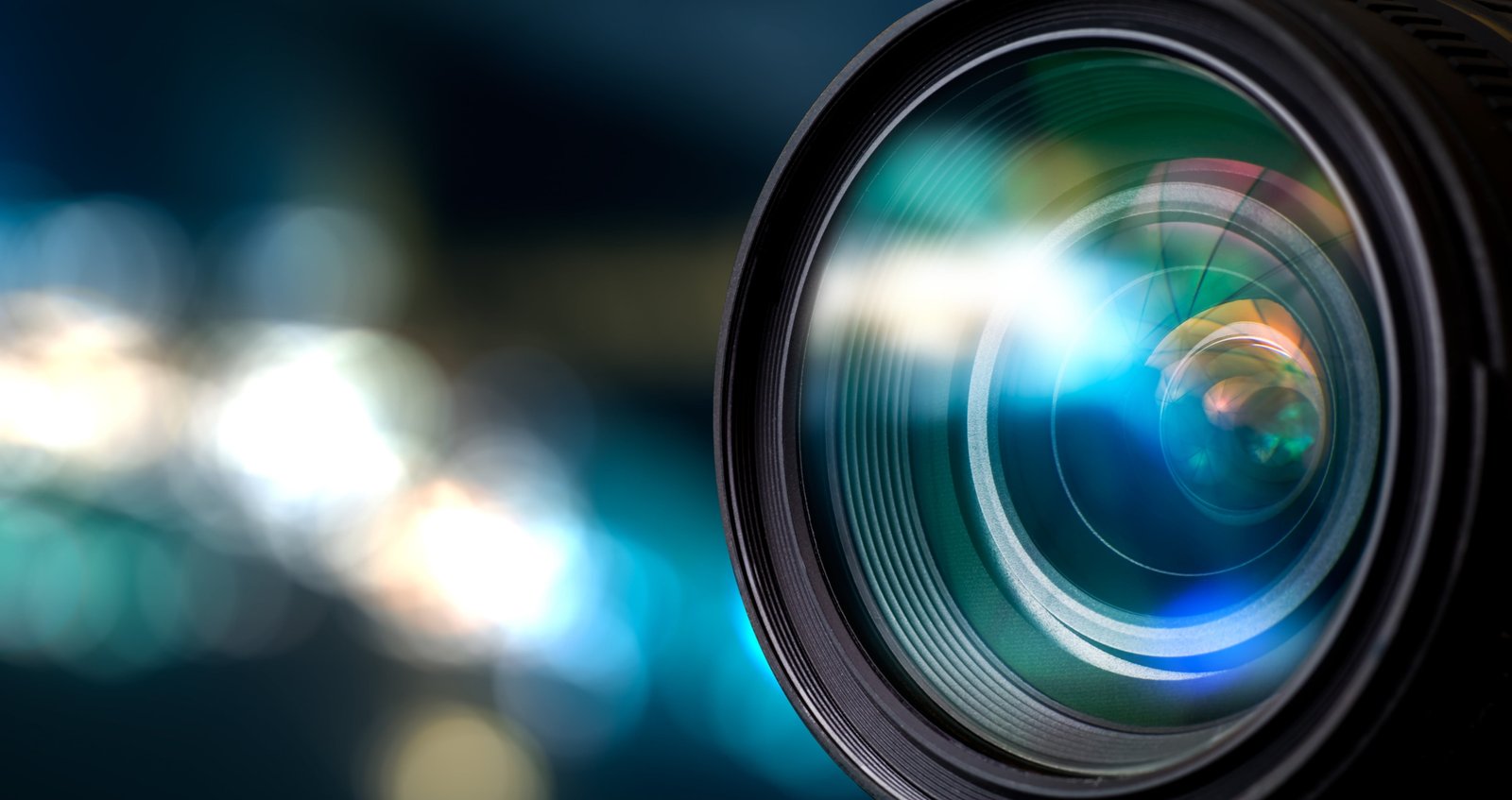 black camera lens blur the mirror hi tech bokeh closeup 2k 4k 5k