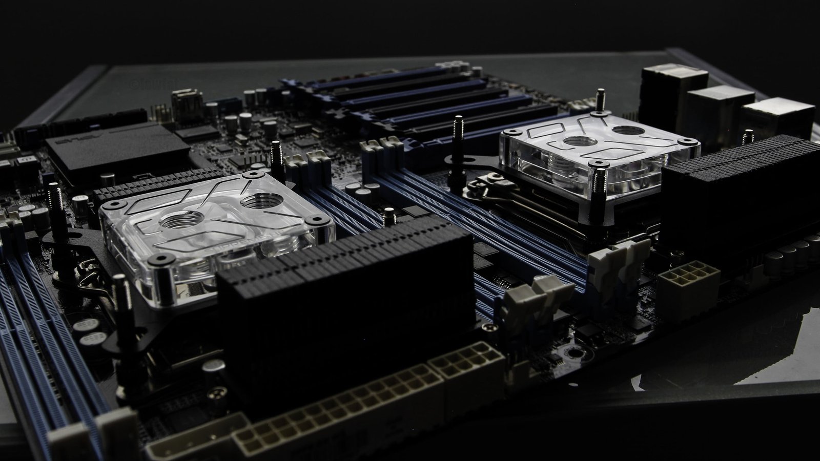 blue and gray computer motherboard close up photography of 2k