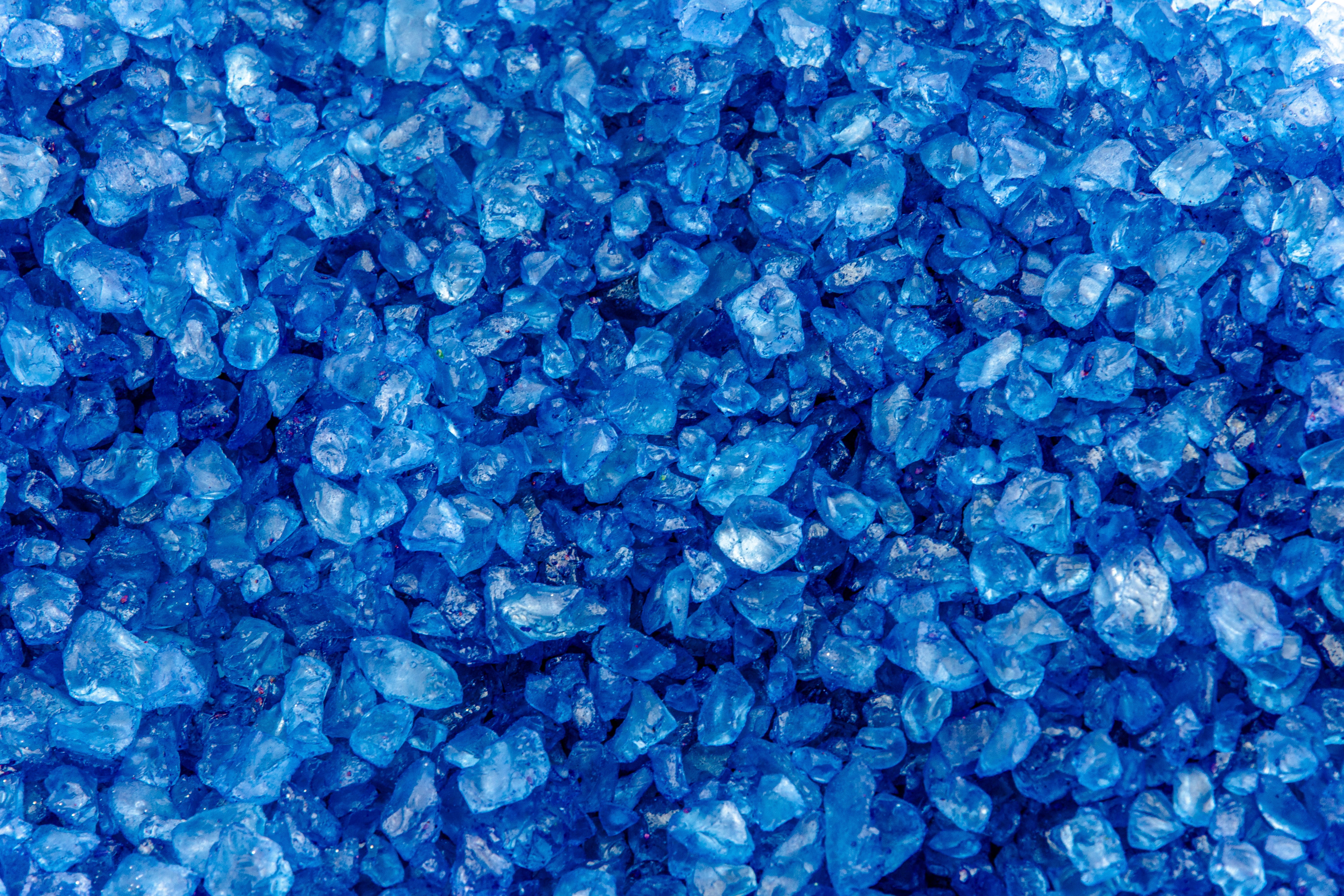 blue gemstone lot pebbles texture stones backgrounds crystal 2k 4k 5k