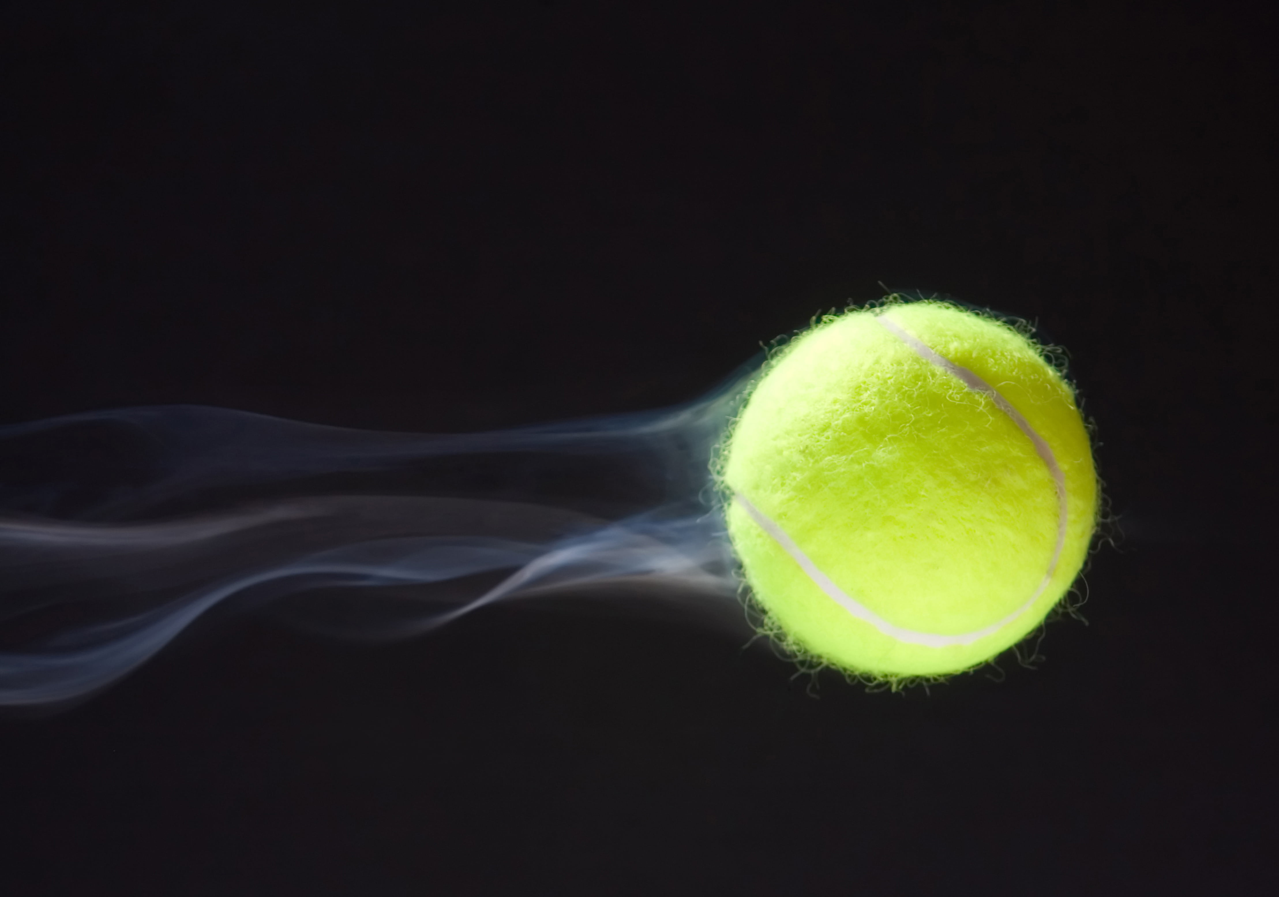green tennis ball macro speed trajectory train wallpaper 2k 4k