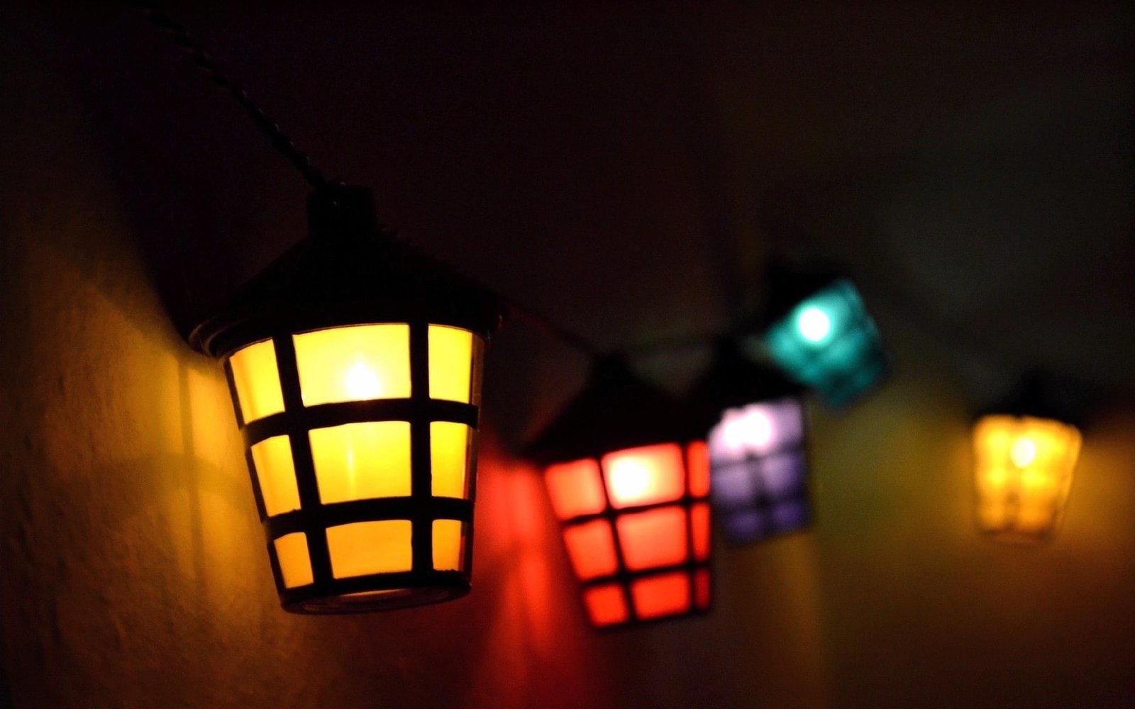 Lights Colorful Macro Photography Night Depth Of Field Bokeh 2k