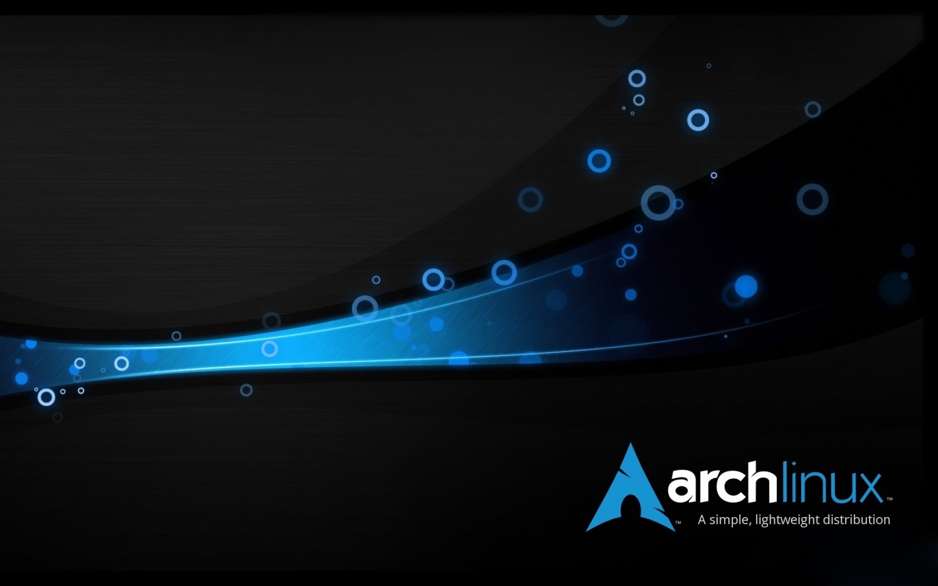 linux arch advertising HD Wallpapers Archlinux logo text blue 2k