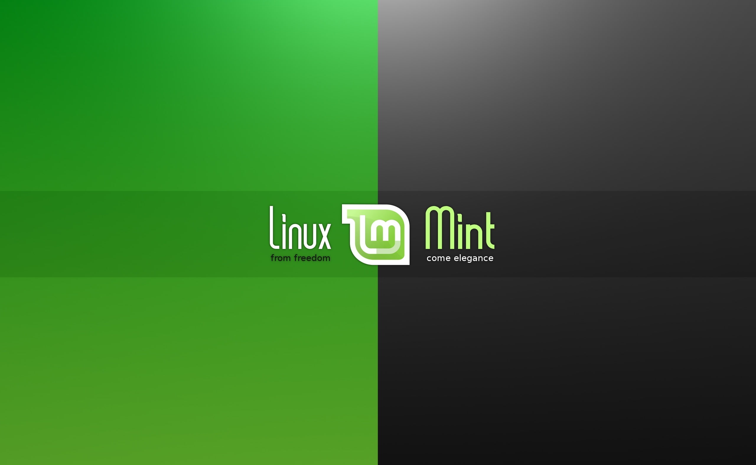 Linux Mint black and green logo Computers linux from dom 2k