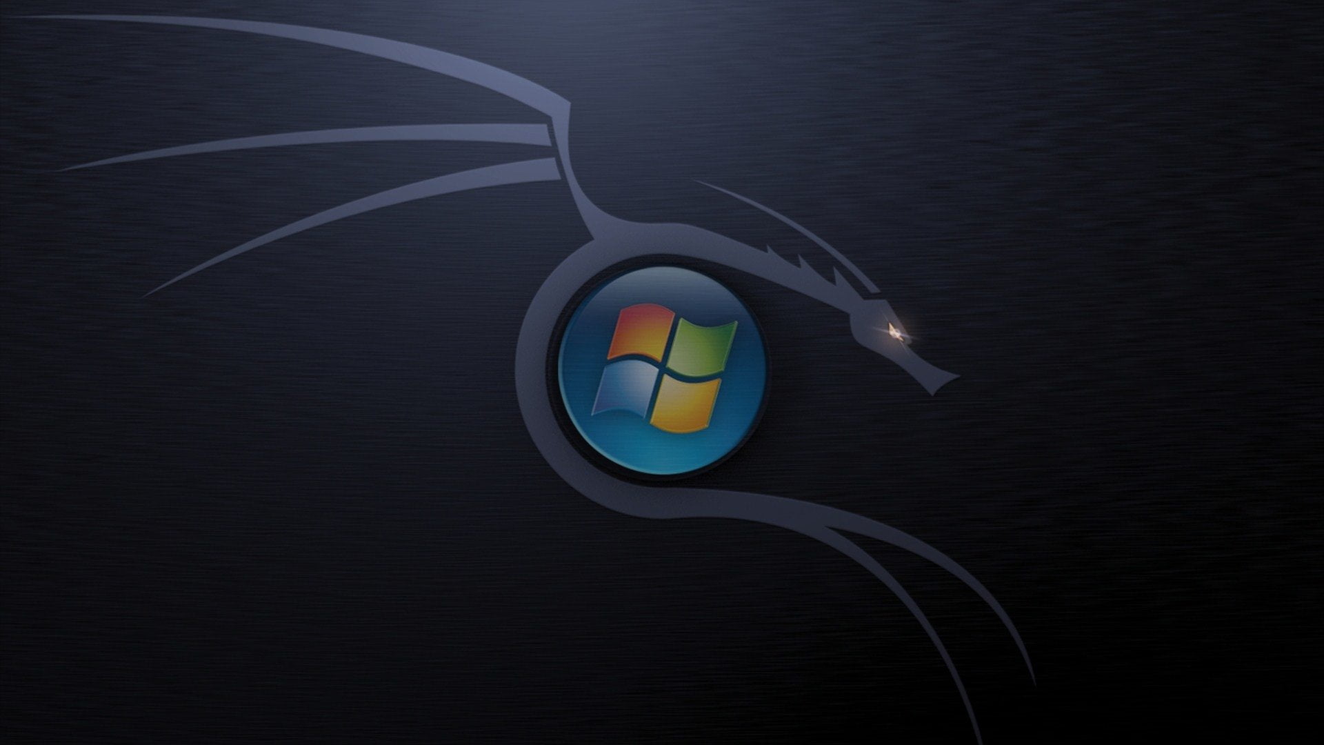 Microsoft Windows dragon wallpaper Hacker Linux Pawned multi colored 2k