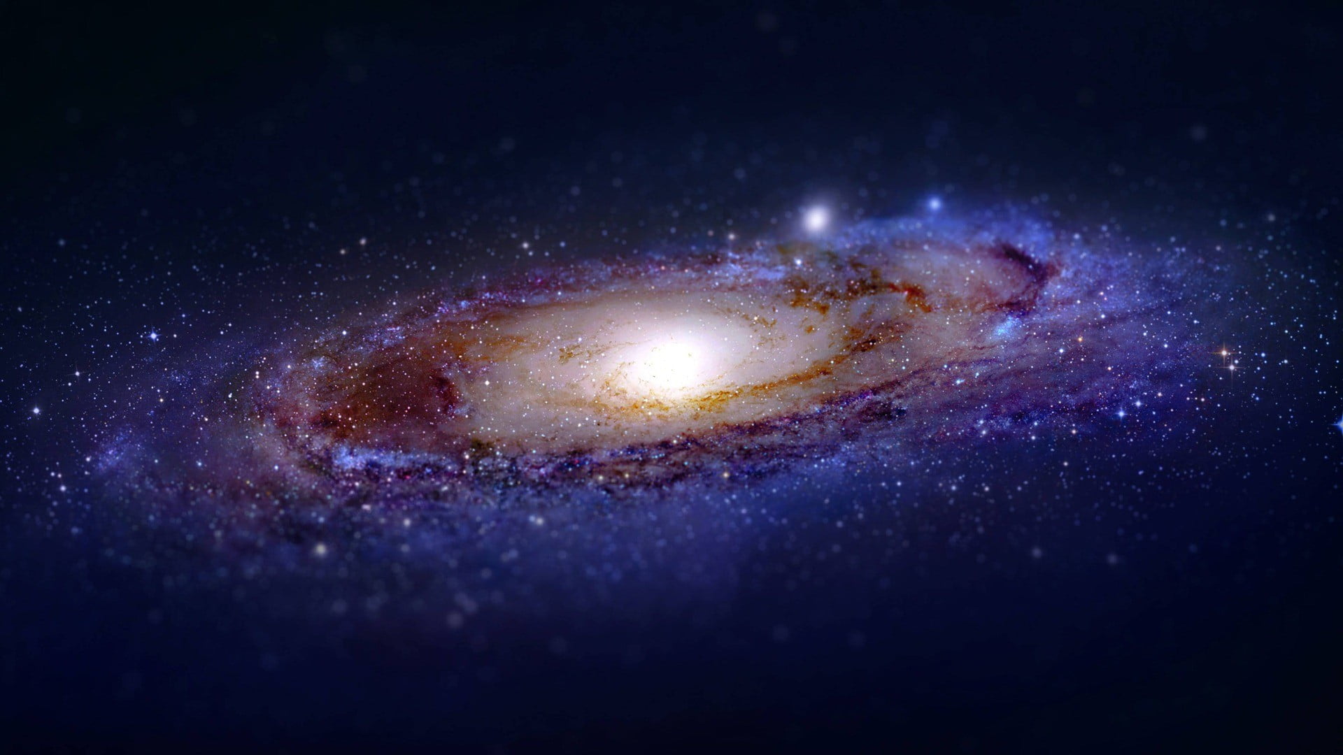 milky way galaxy tilt shift digital art universe space stars 2k