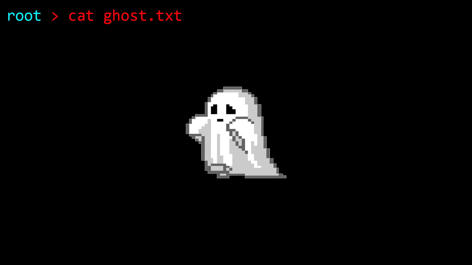 pixel art pixels ghost minimalism black dark Root Linux 2k