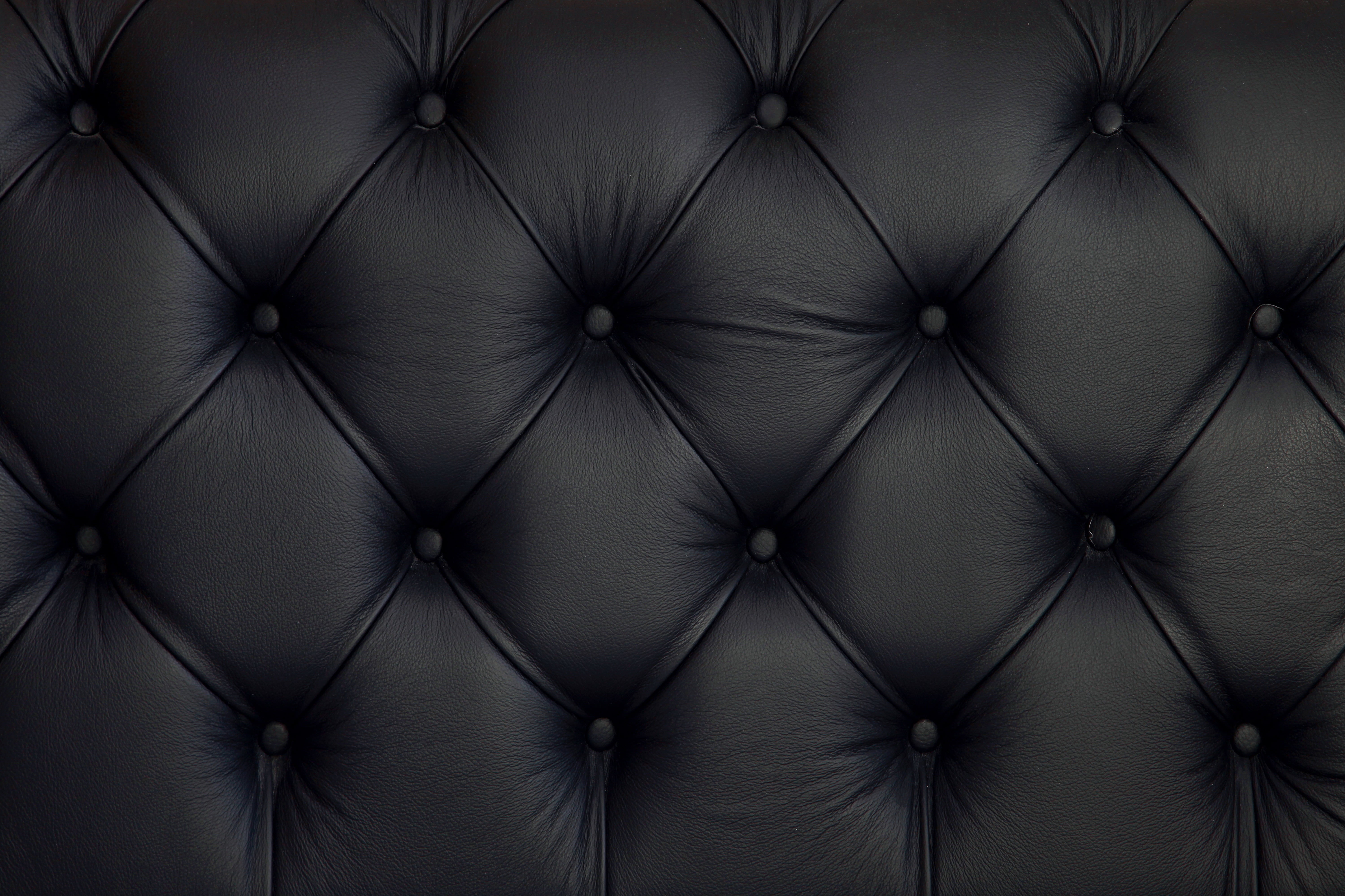 quilted black leather textile texture upholstery skin sofa 2k 4k 5k