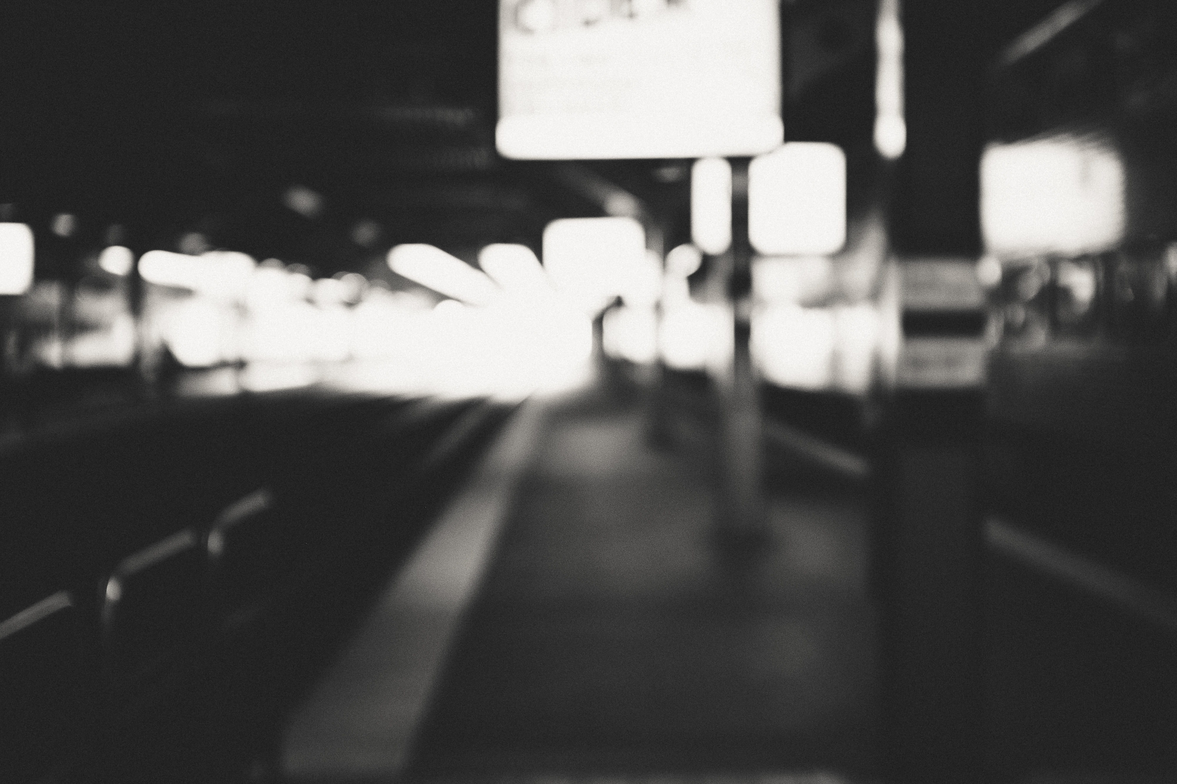 Blurred black and white background abstract bokeh bright business 2k 4k