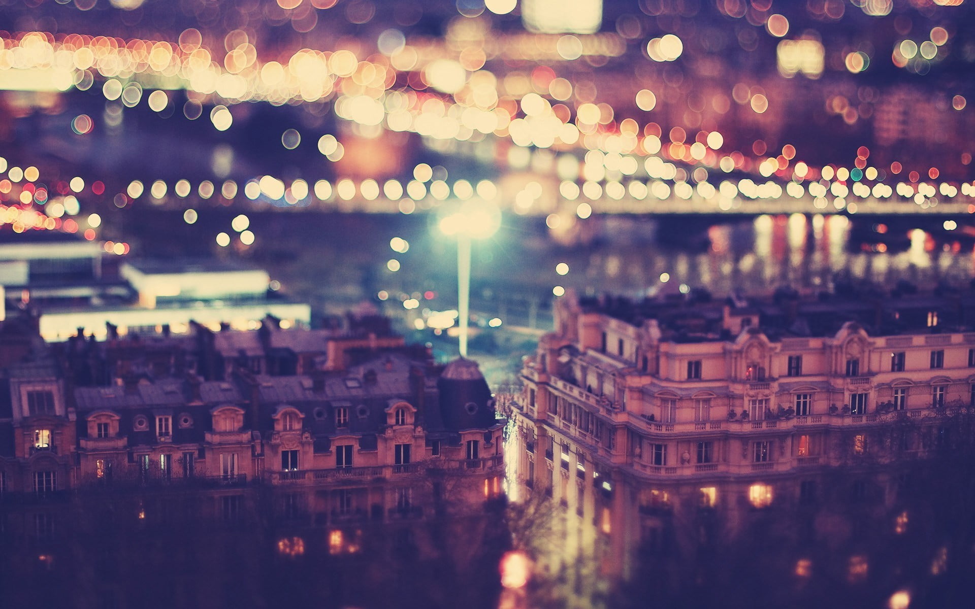 bokeh lights photography city cityscape urban night defocused 2k