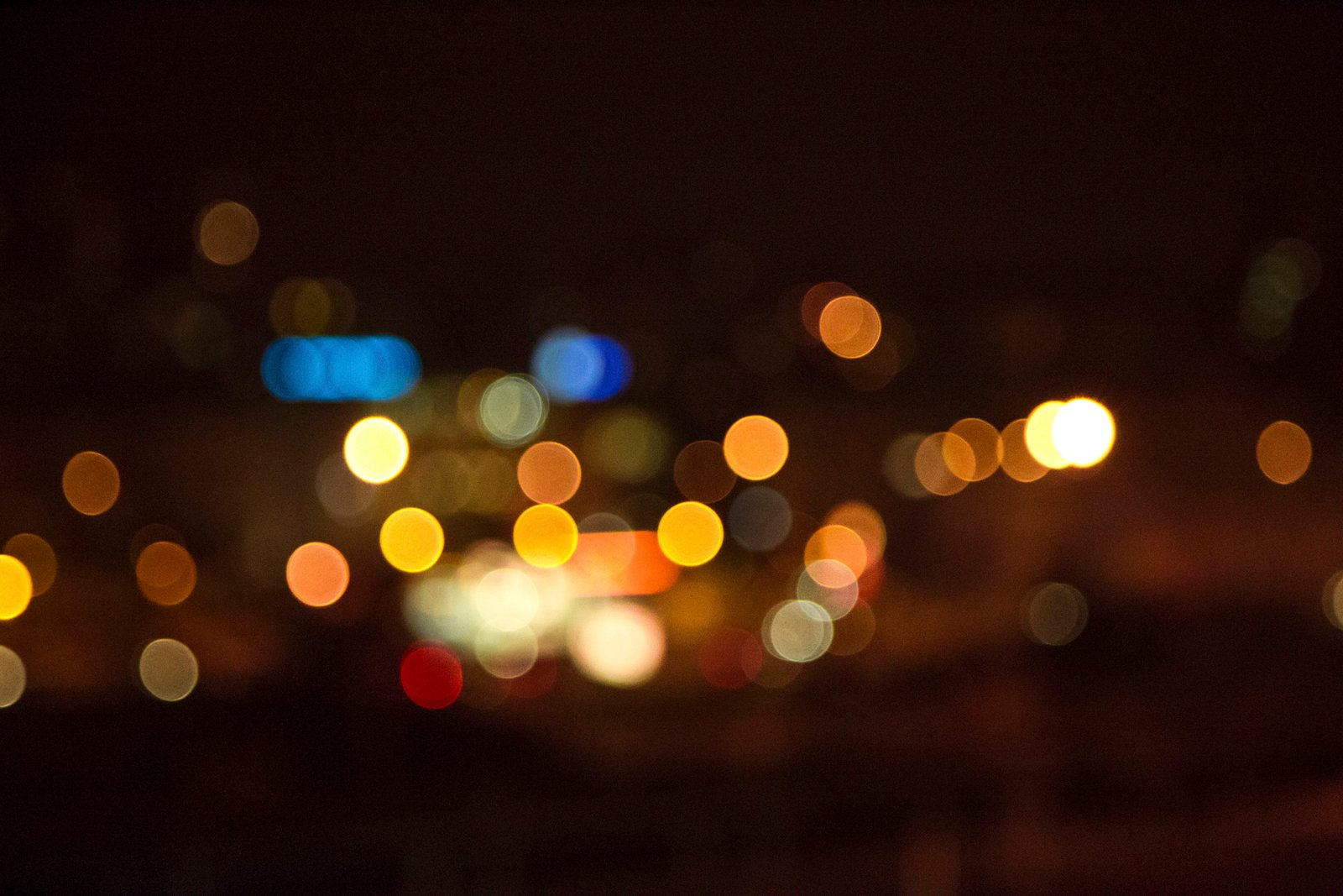 bokeh lights photography dark night urban city defocused 2k 4k 5k