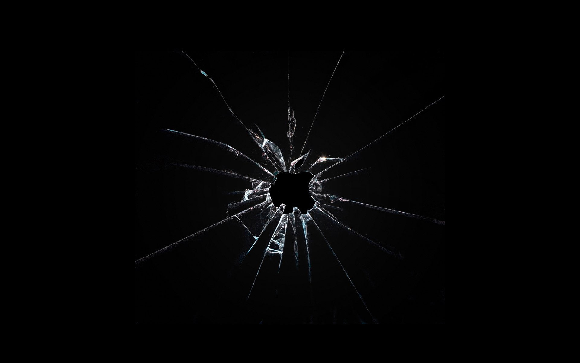 abstract bokeh broken crack glass pattern psychedelic 2k