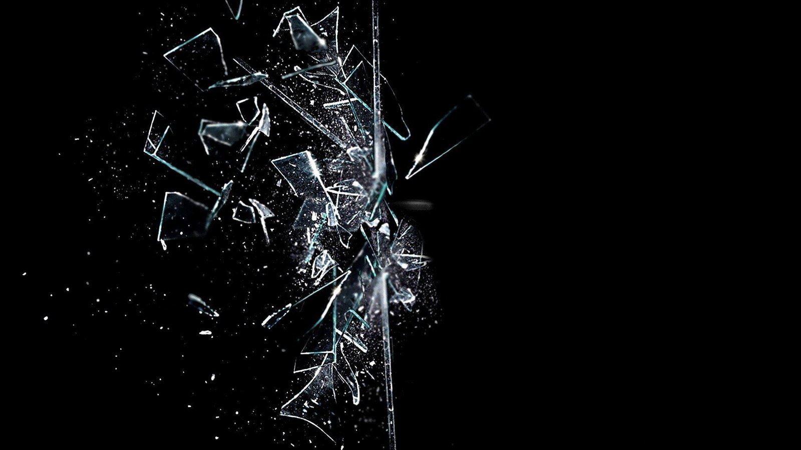 abstract bokeh Broken Crack glass pattern psychedelic 2k