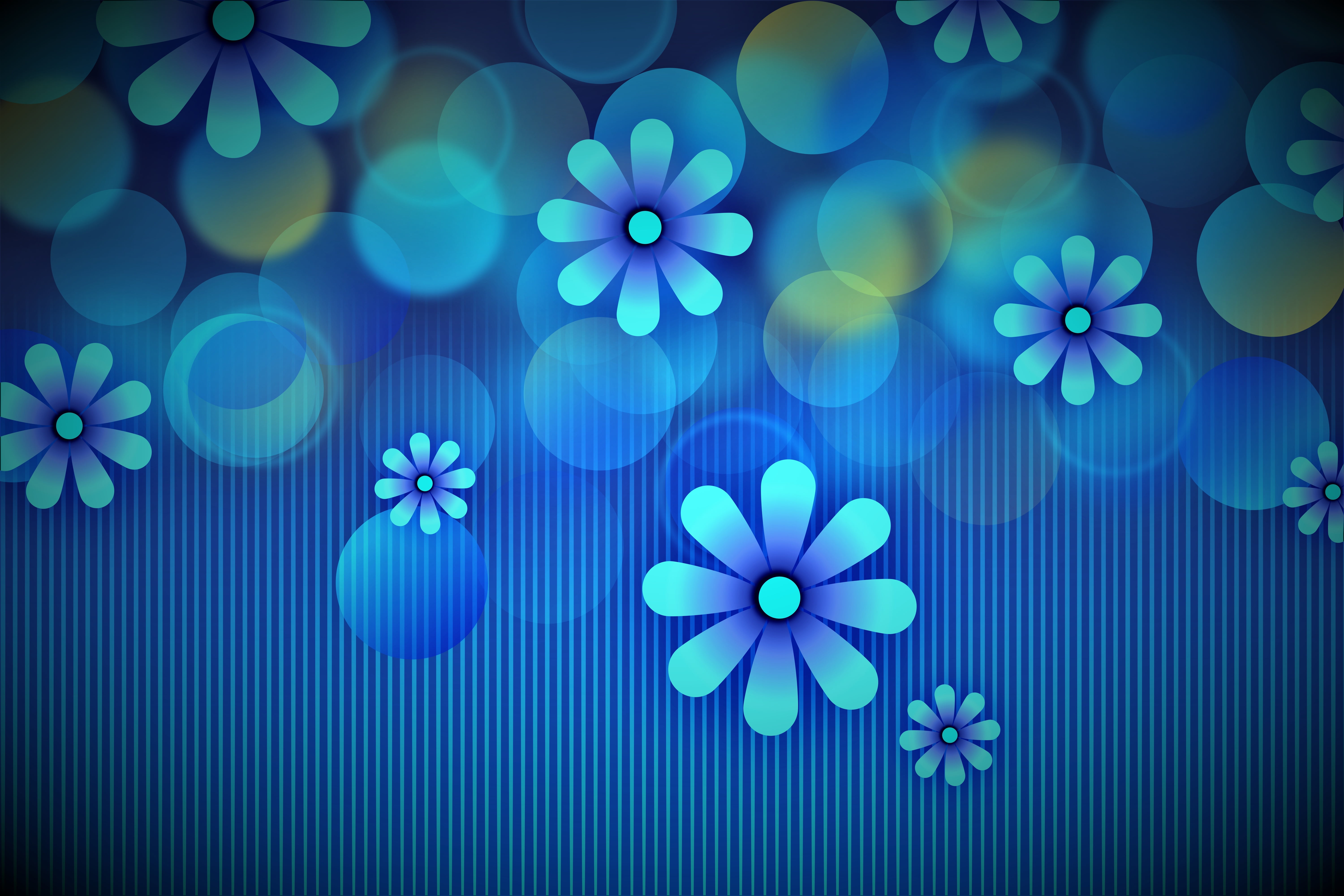 flowers background graphics texture bokeh digital art 2k 4k 5k