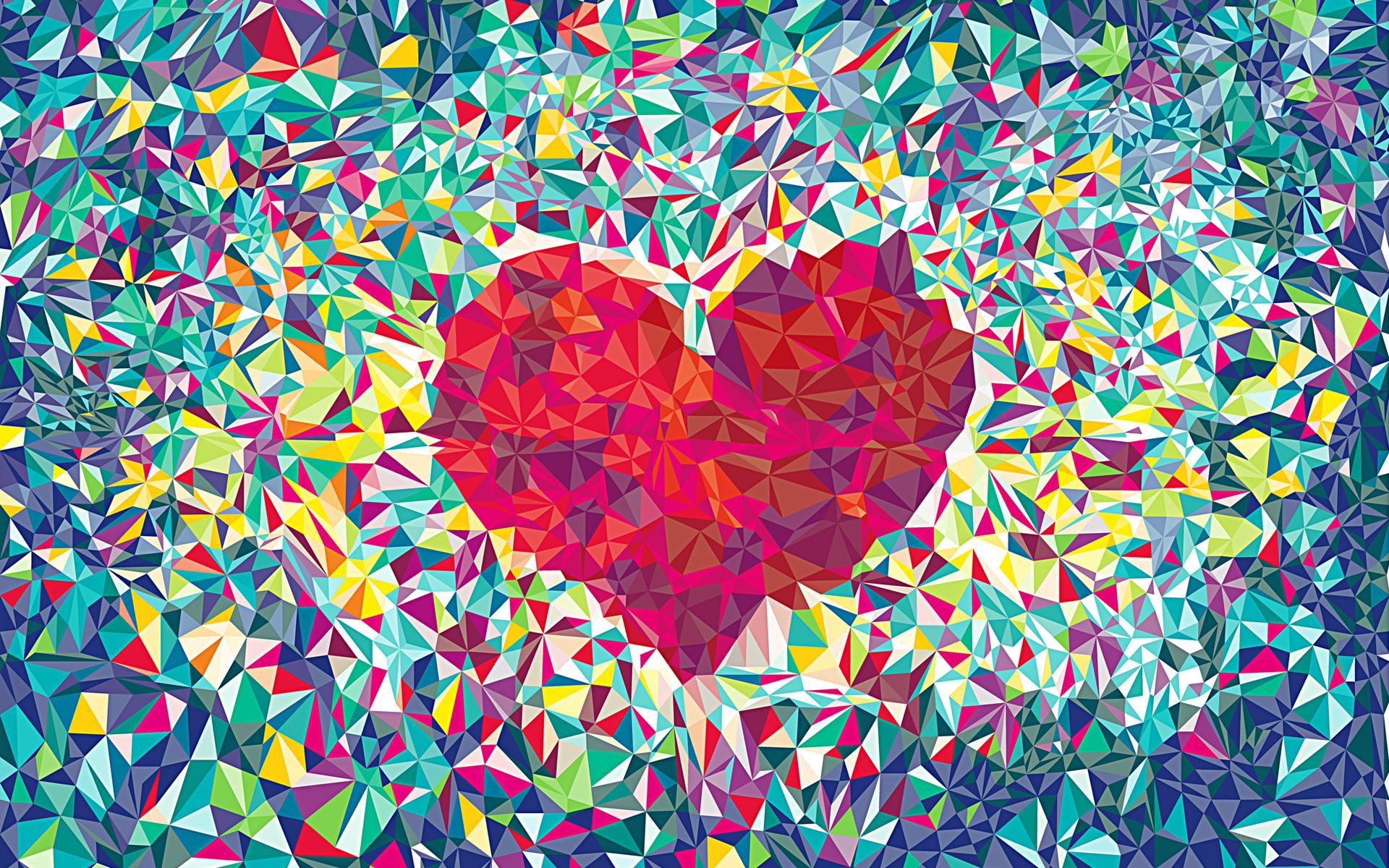 Love Heart Abstract Pattern Patterns Mood Bokeh High Quality Picture 2k