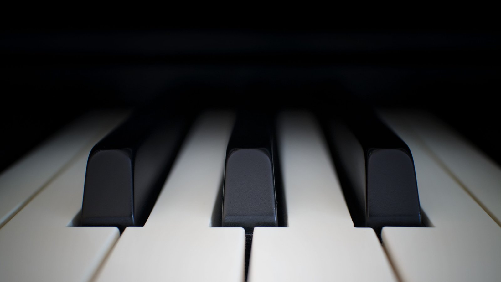 piano keys closeup photo of black and white keyboard bokeh 2k 4k 5k