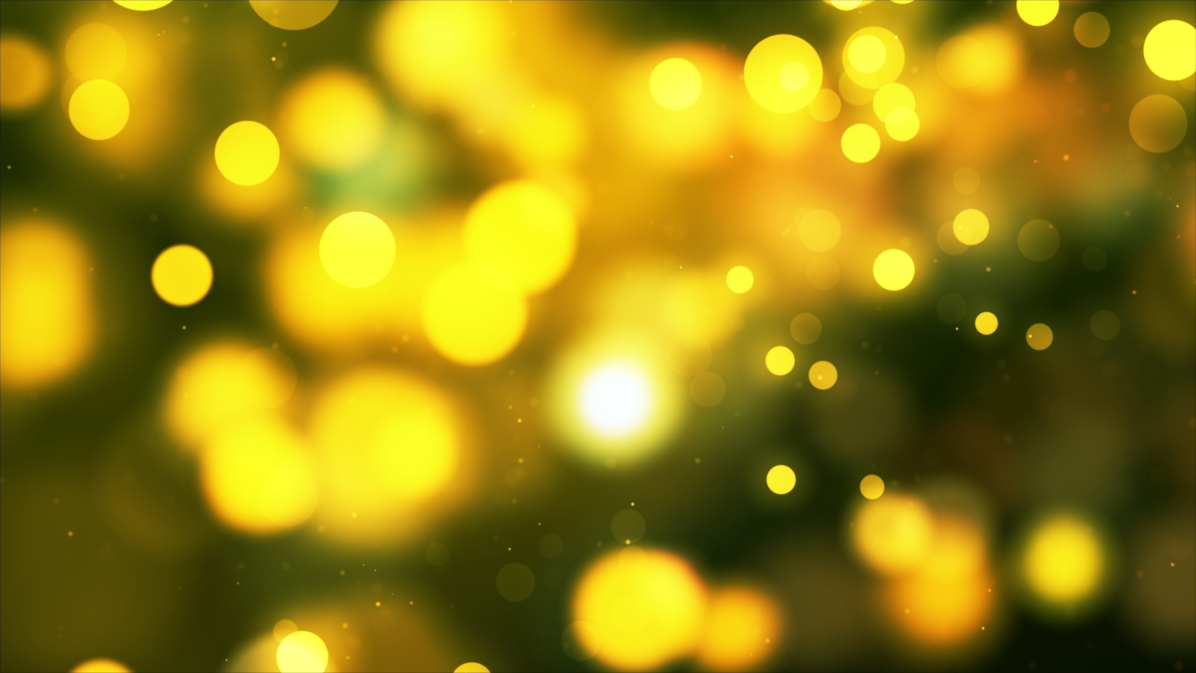 untitled lights yellow circles bokeh glow abstract background 2k 4k