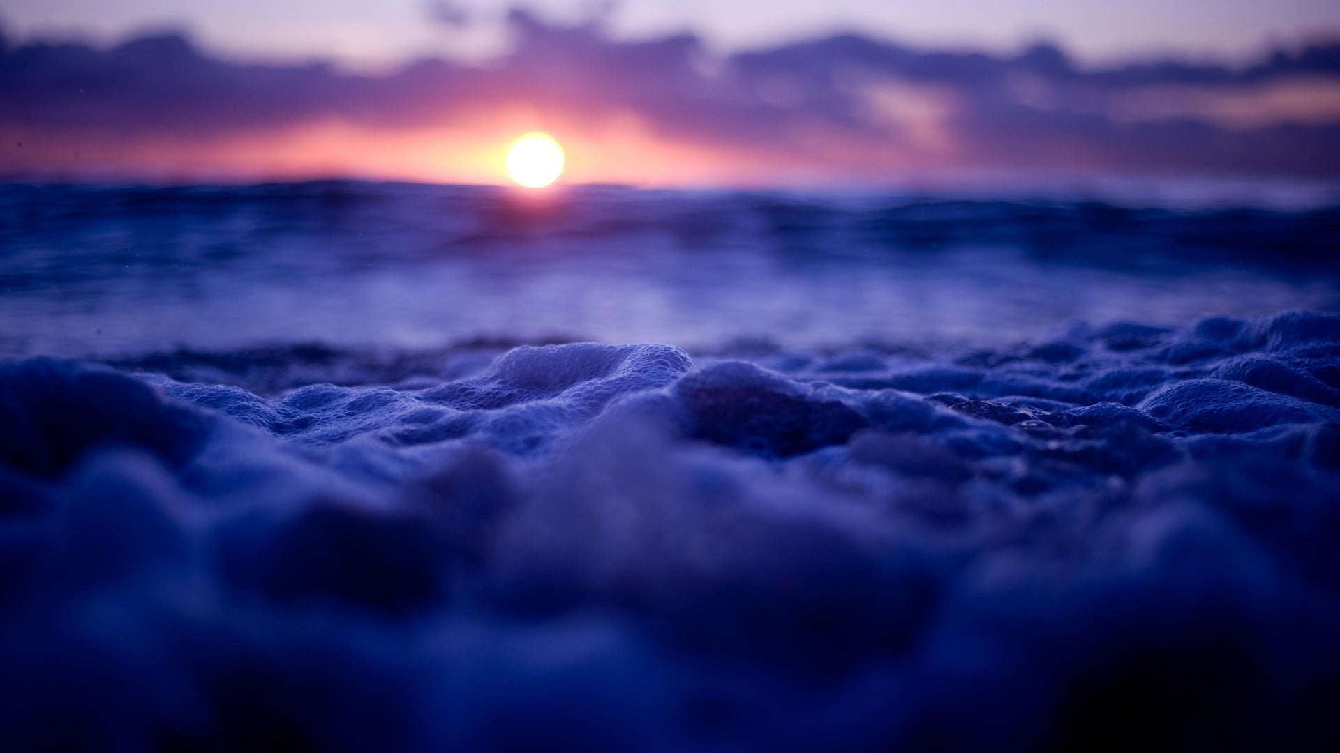 untitled sea Sun sky bokeh nature sunset wave water beach 2k