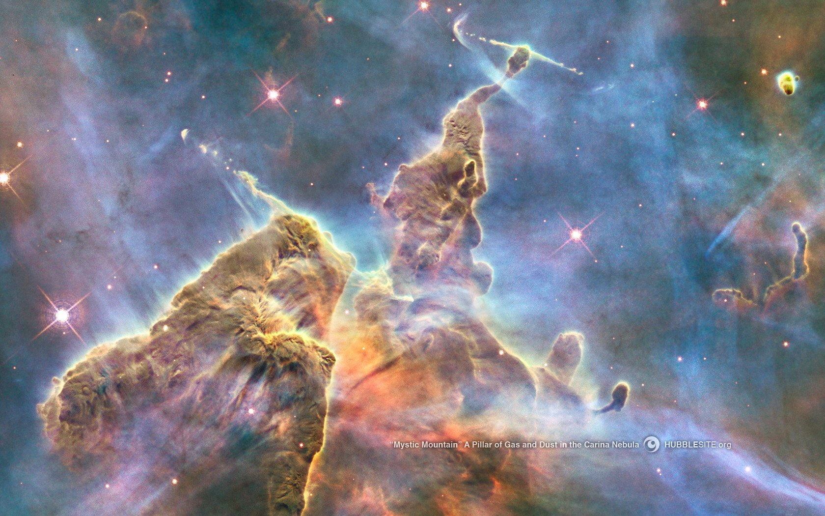 carina hubble mountain mystic nasa nebula space 2k