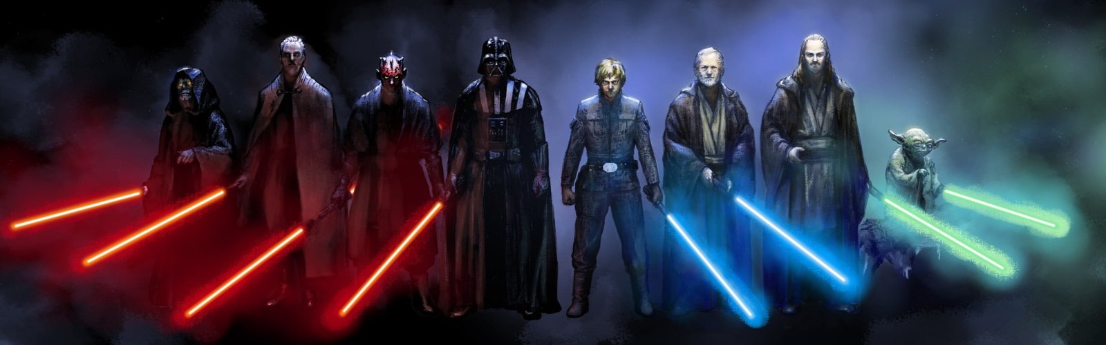 Star Wars wallpaper multiple display dual monitors Jedi Sith 77 widescreen dualmonitor dualscreen 2k