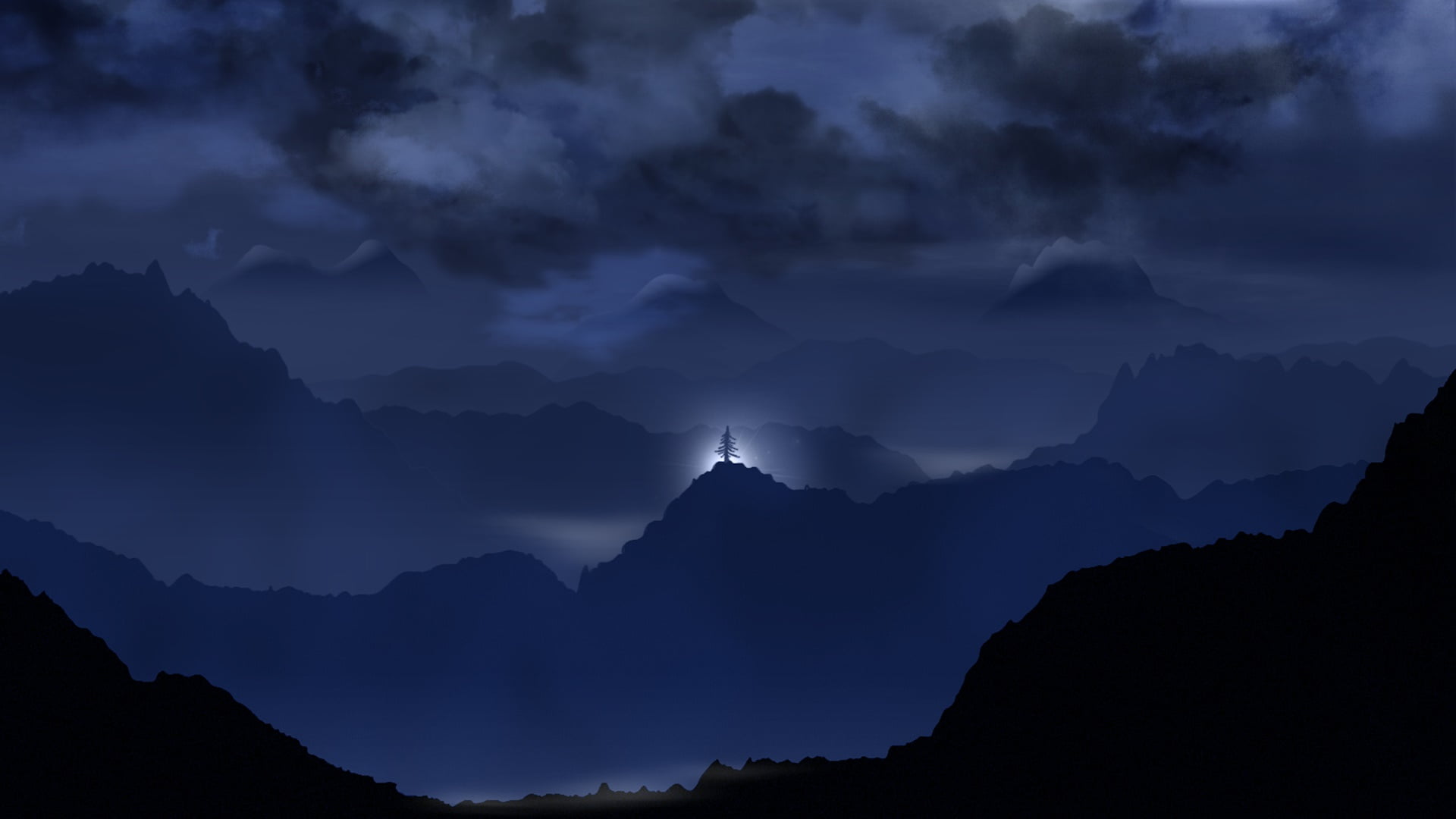 lone tree supernatural metaphysical miraculous silhouette 2k