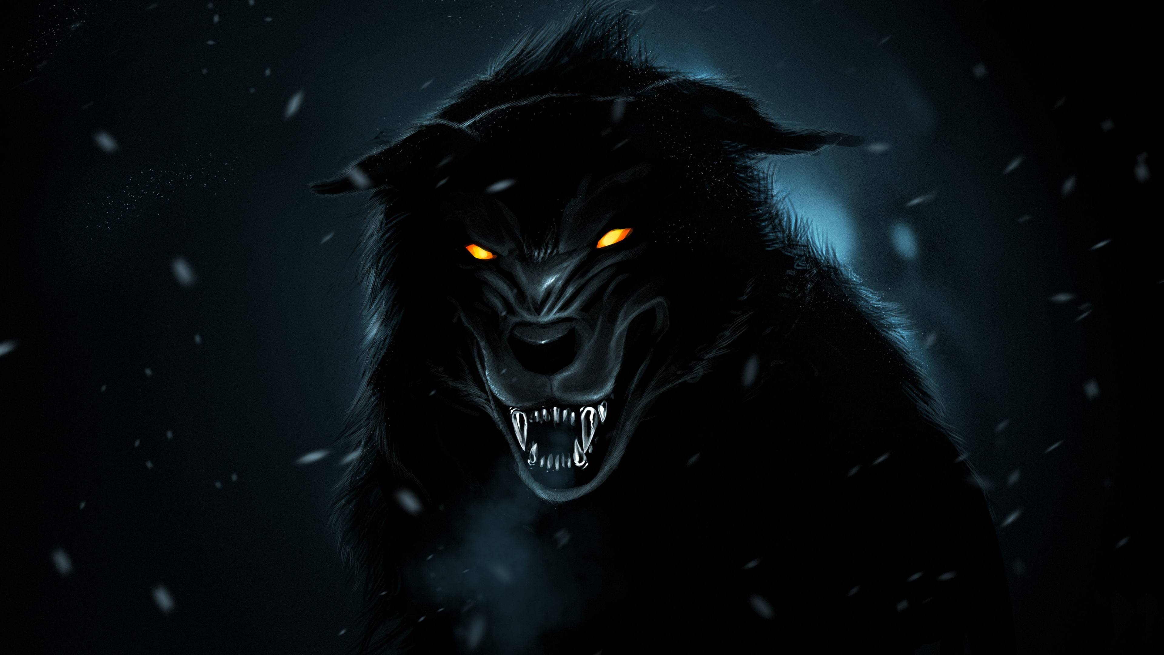 monster fearful illustration darkness creepy werewolf 61 2k 4k