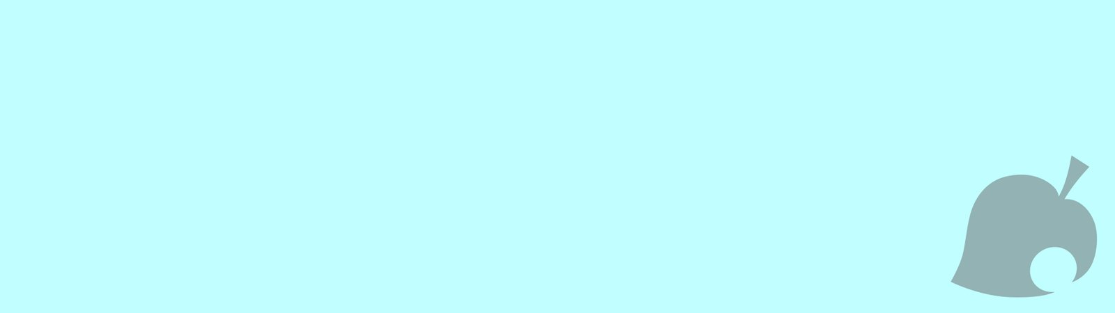 Animal Crossing New Leaf logo minimalism blue light widescreen dualmonitor dualscreen 2k 4k