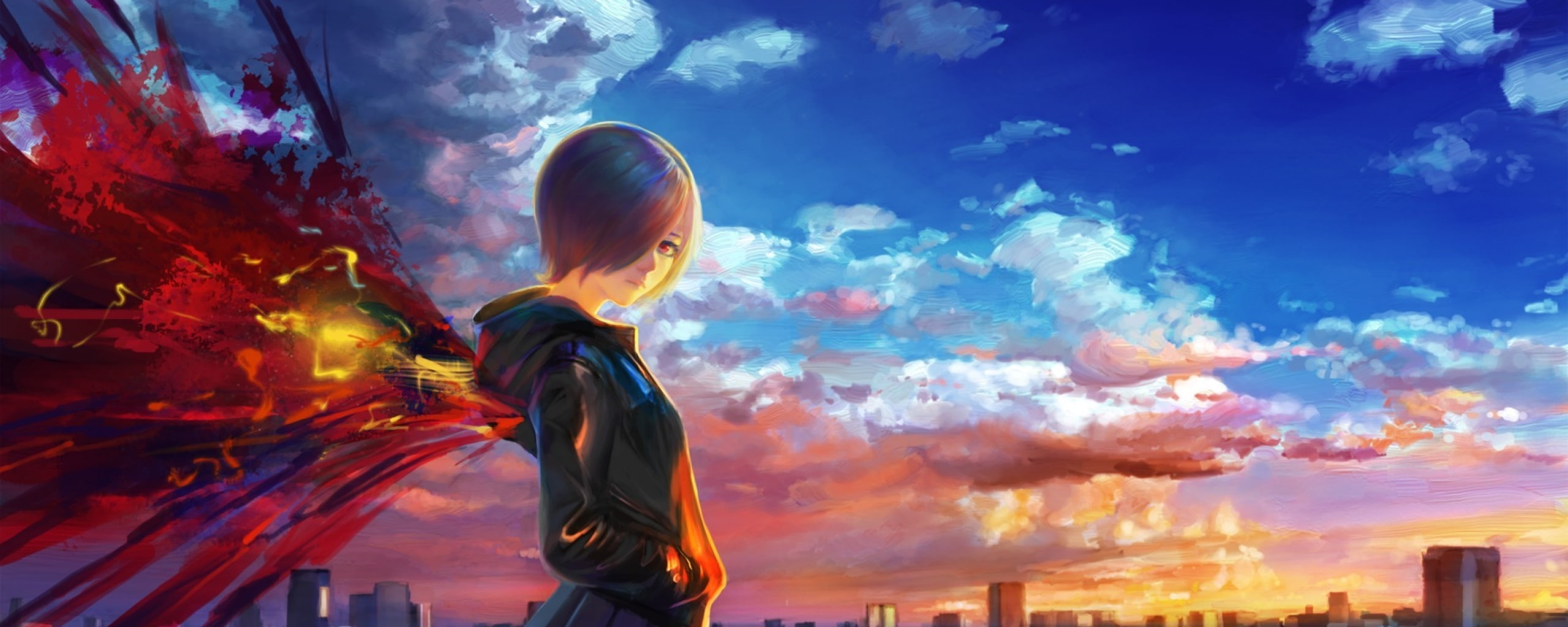 anime dual monitor multi screen widescreen dualmonitor dualscreen 2k