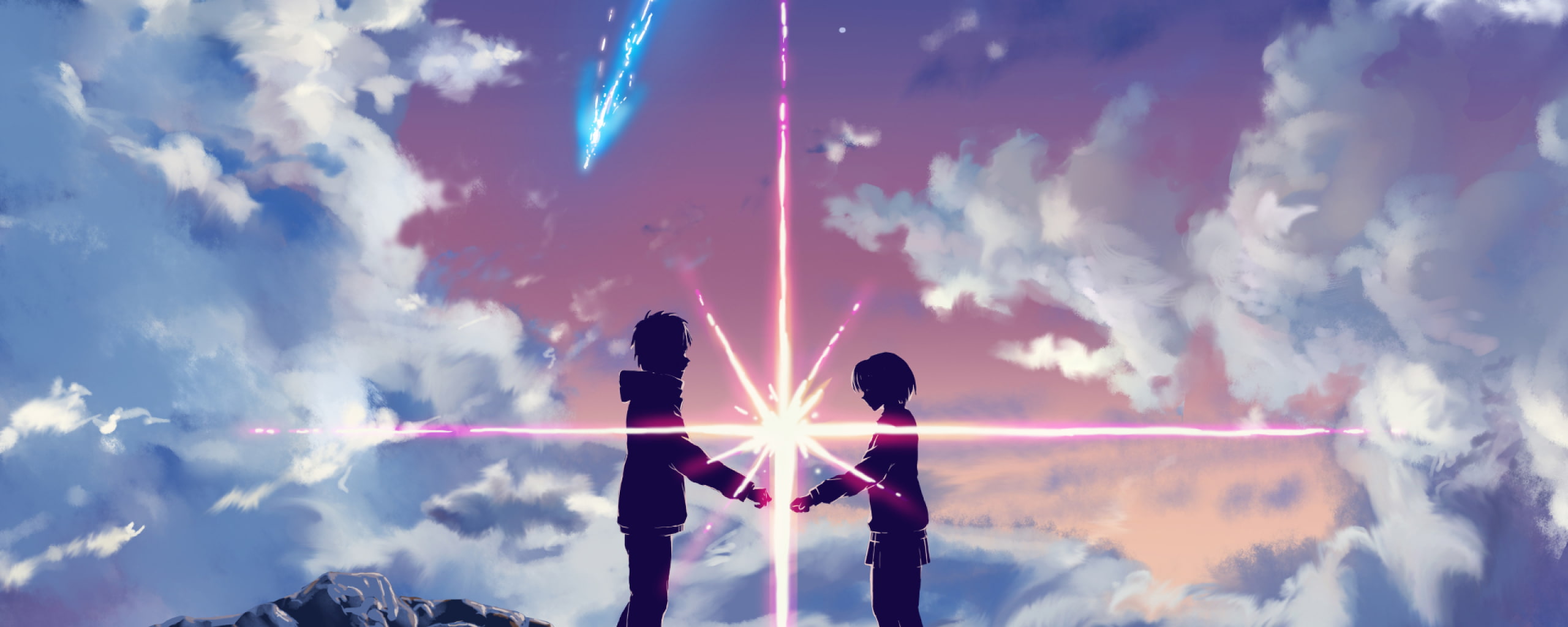 anime dual monitor multi screen widescreen dualmonitor dualscreen 2k