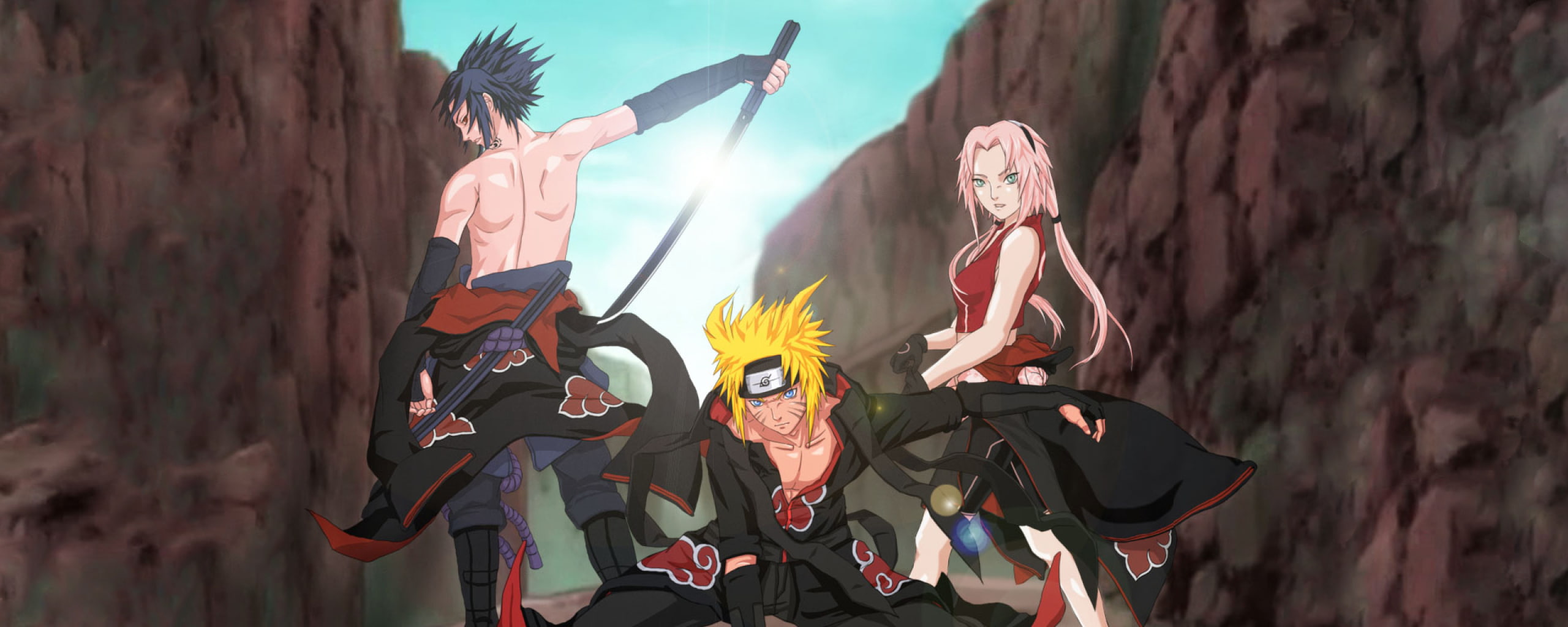 anime dual monitor multi screen widescreen dualmonitor dualscreen 2k