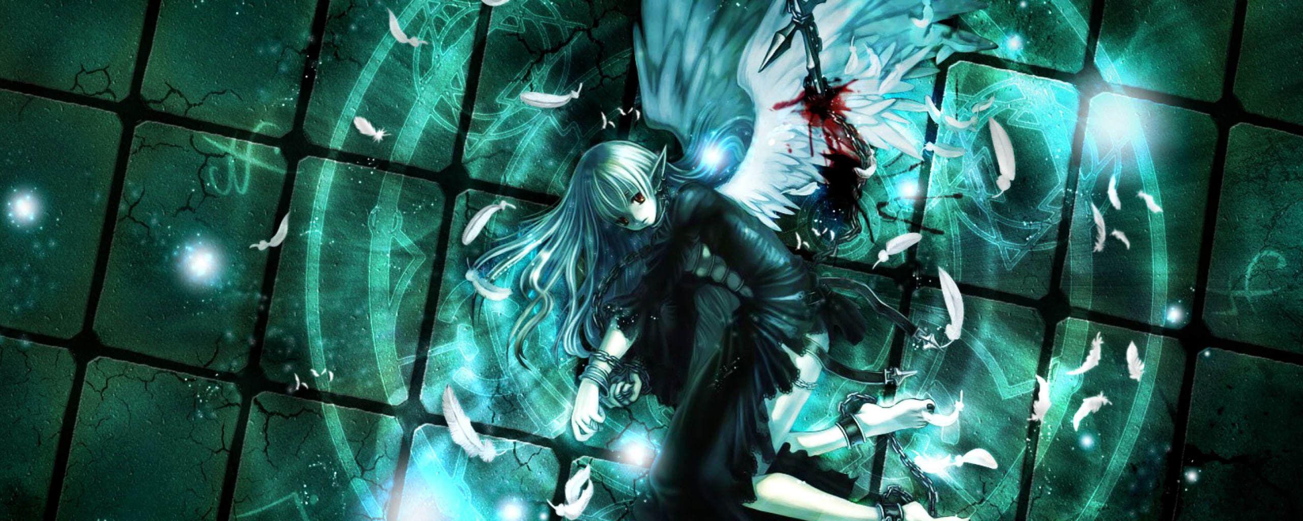 anime dual monitor multi screen widescreen dualmonitor dualscreen 2k