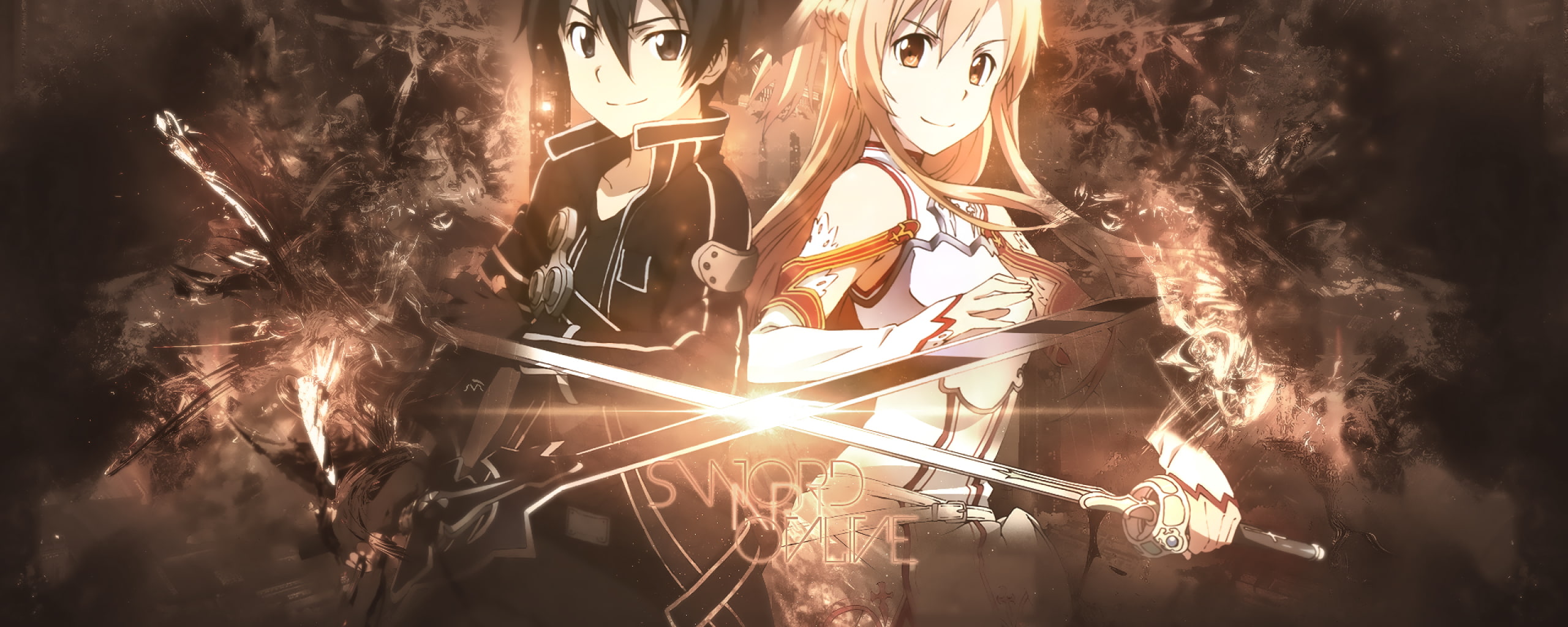 anime dual monitor multi screen widescreen dualmonitor dualscreen 2k