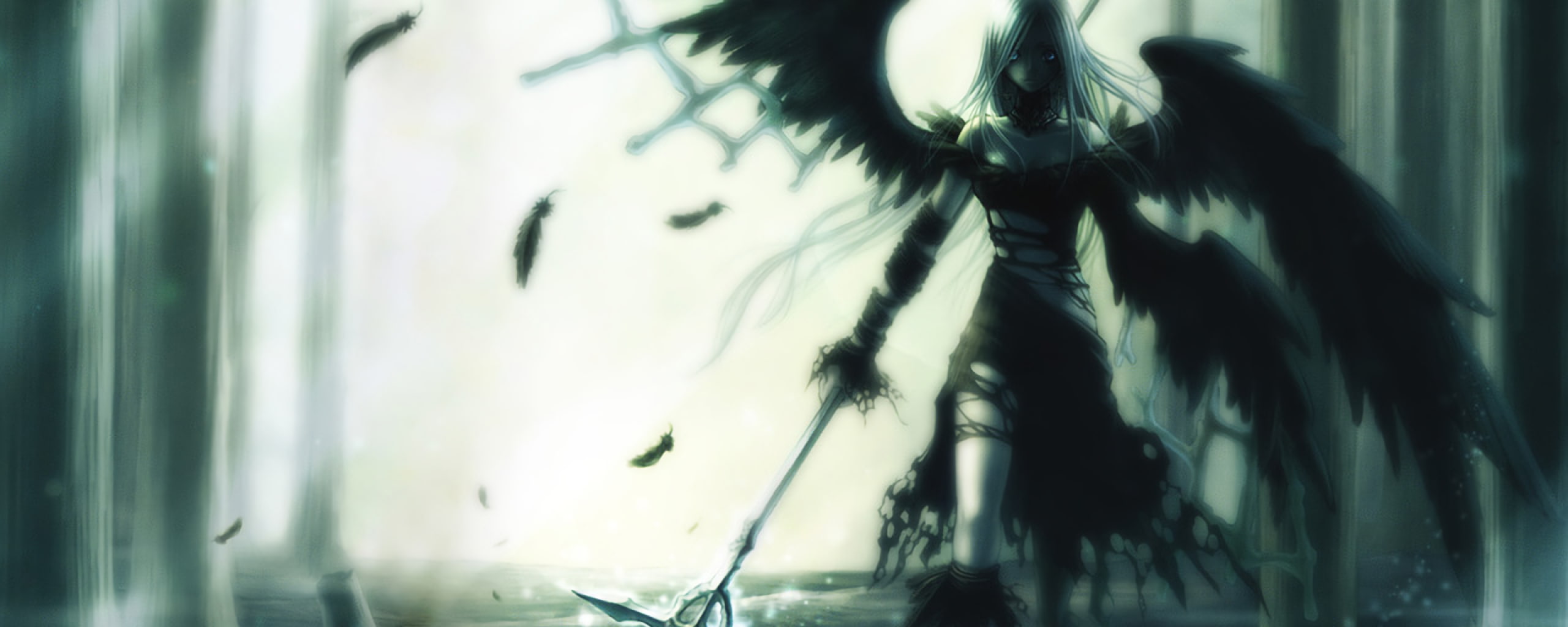 anime dual monitor multi screen widescreen dualmonitor dualscreen 2k